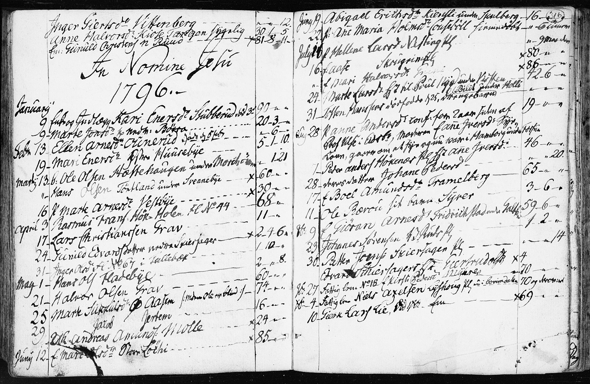 Spydeberg prestekontor Kirkebøker, SAO/A-10924/F/Fa/L0003: Parish register (official) no. I 3, 1778-1814, p. 316
