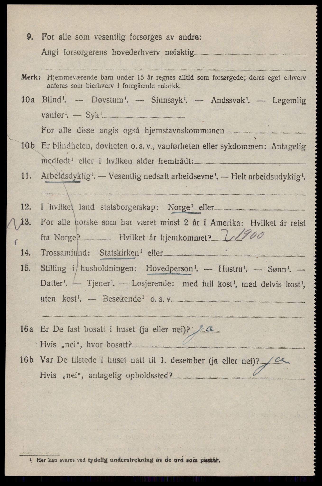 SAST, 1920 census for Tysvær, 1920, p. 2763