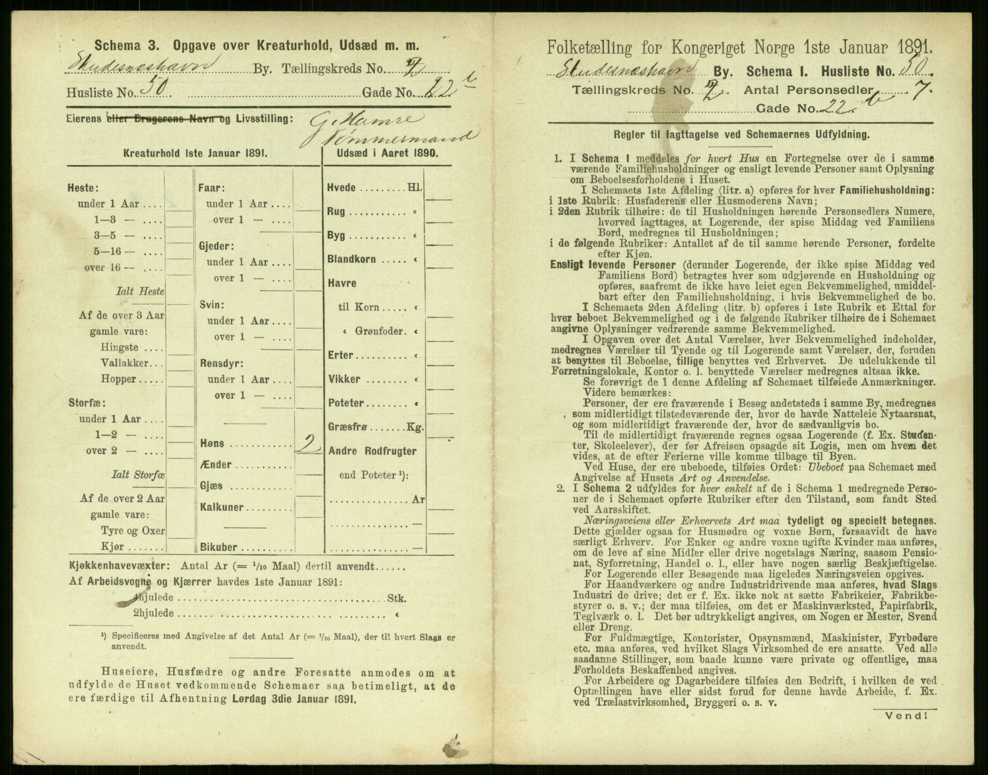 RA, 1891 census for 1104 Skudeneshavn, 1891, p. 158