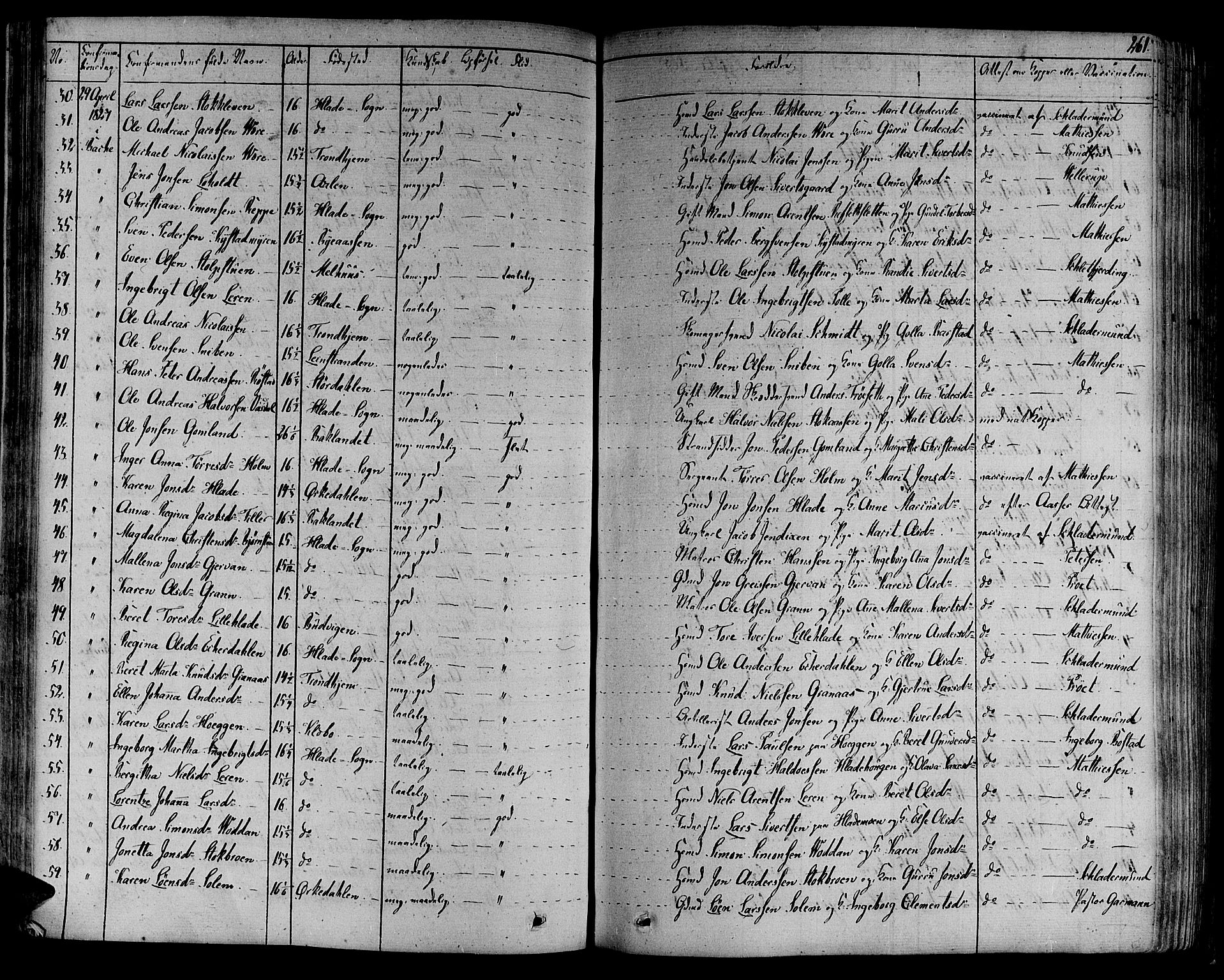 Ministerialprotokoller, klokkerbøker og fødselsregistre - Sør-Trøndelag, SAT/A-1456/606/L0286: Parish register (official) no. 606A04 /1, 1823-1840, p. 261