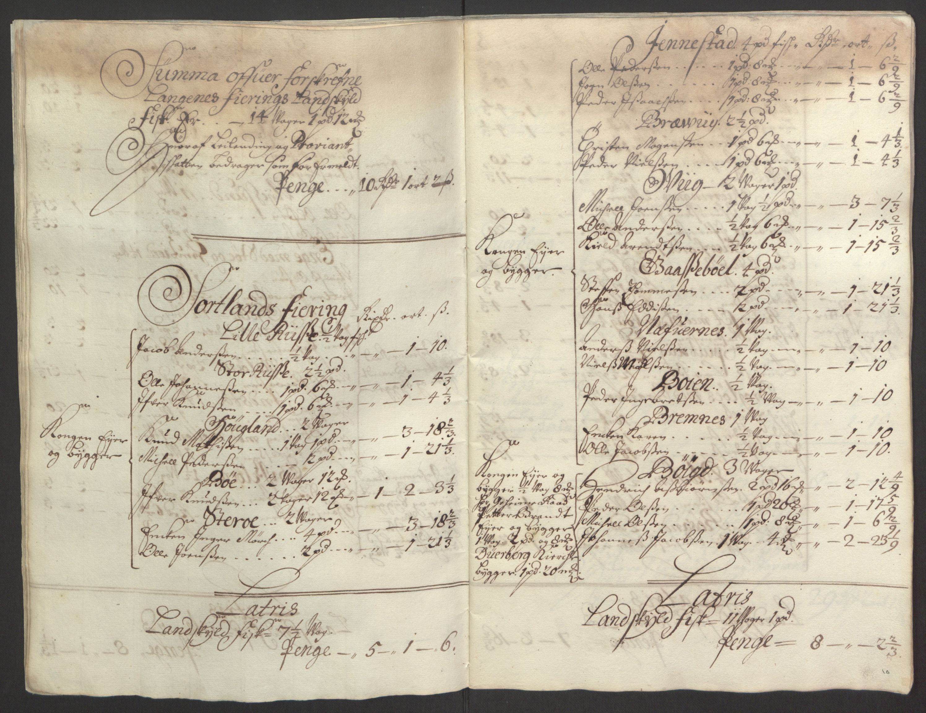 Rentekammeret inntil 1814, Reviderte regnskaper, Fogderegnskap, RA/EA-4092/R67/L4677: Fogderegnskap Vesterålen, Andenes og Lofoten, 1694-1695, p. 24