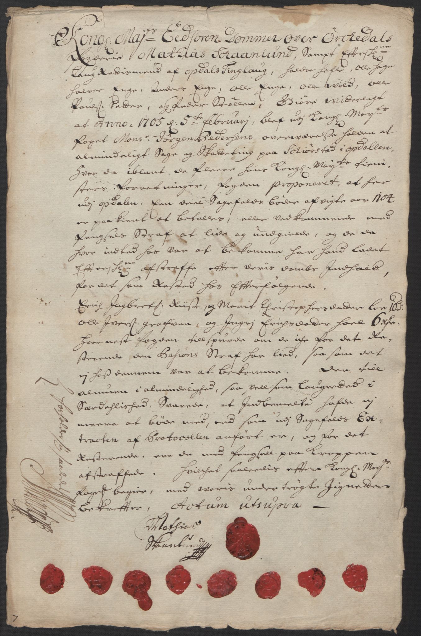 Rentekammeret inntil 1814, Reviderte regnskaper, Fogderegnskap, AV/RA-EA-4092/R60/L3954: Fogderegnskap Orkdal og Gauldal, 1704, p. 248