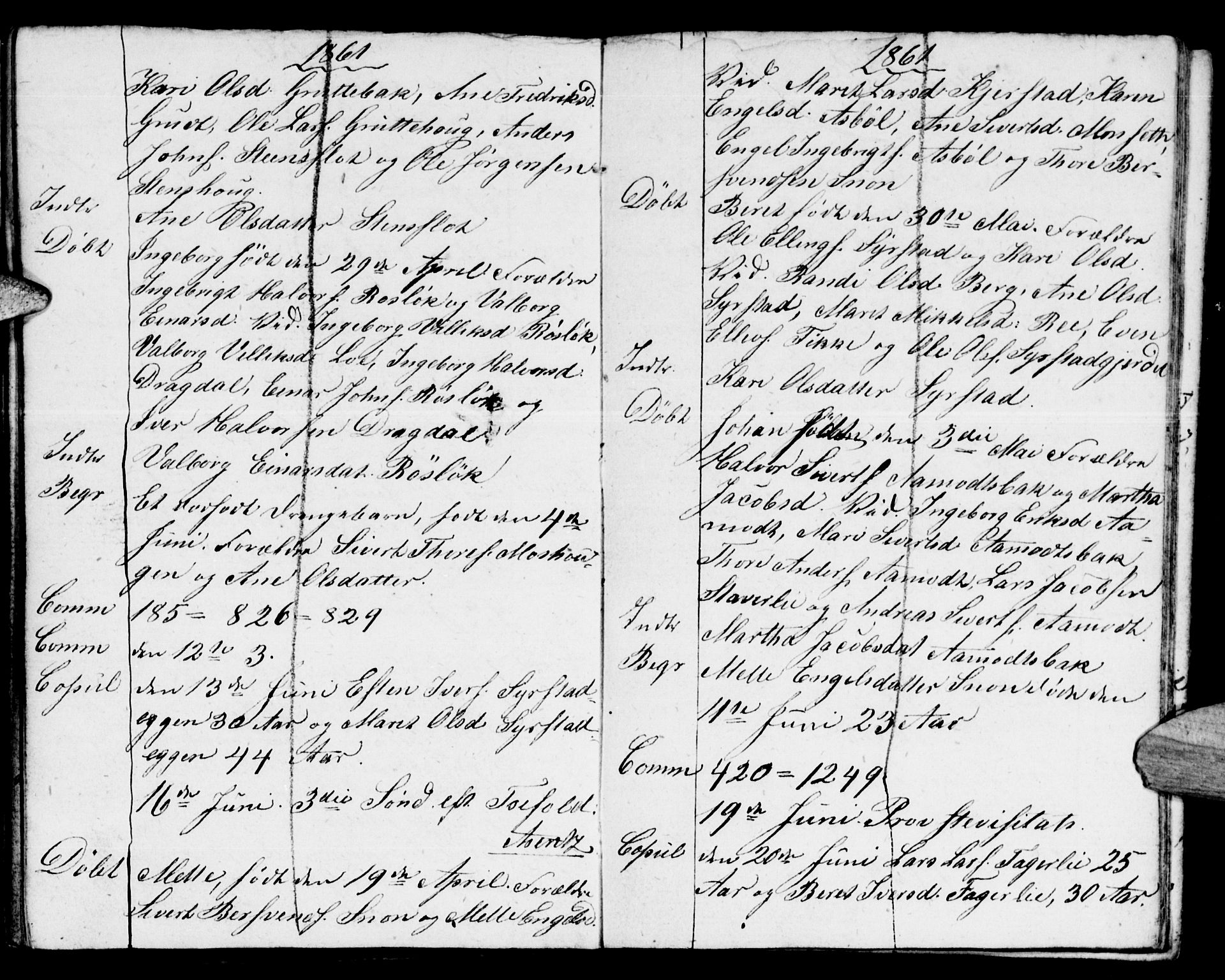 Meldal sokneprestkontor, SAT/A-1123/1/I/I1/I1f/L0008: Parish register draft no. 672I1F, 1827-1866