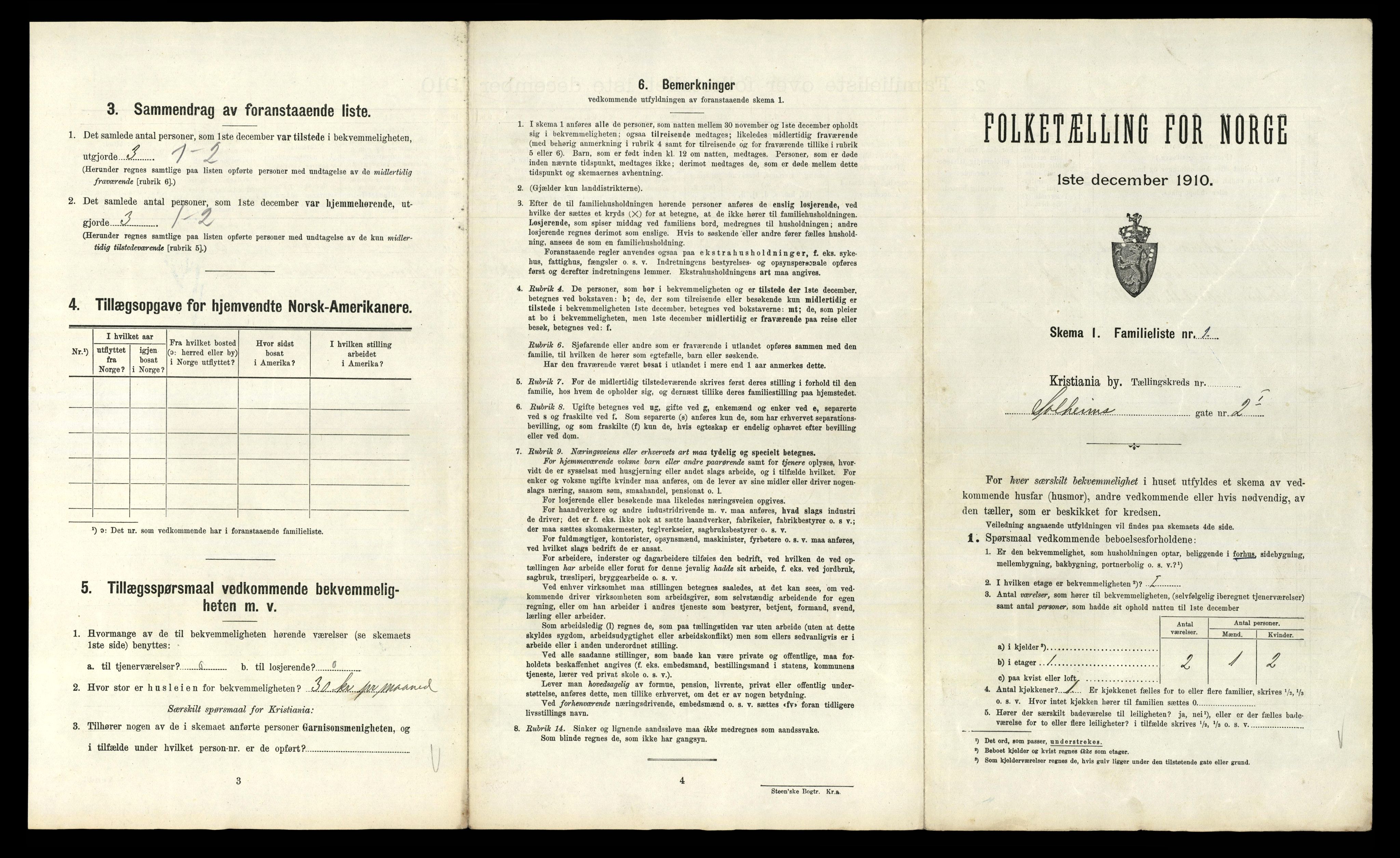 RA, 1910 census for Kristiania, 1910, p. 94989