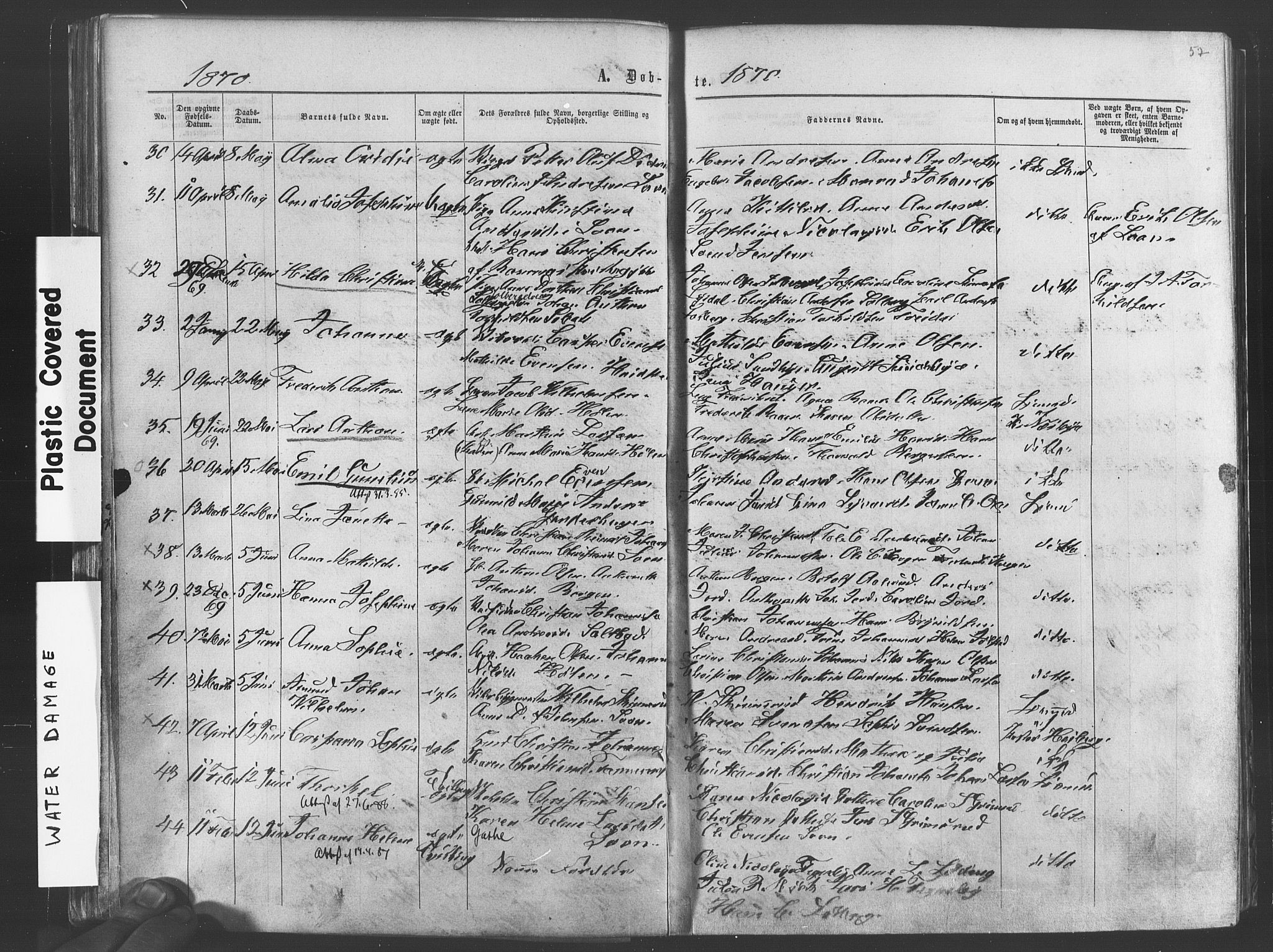 Vestby prestekontor Kirkebøker, AV/SAO-A-10893/F/Fa/L0008: Parish register (official) no. I 8, 1863-1877, p. 57