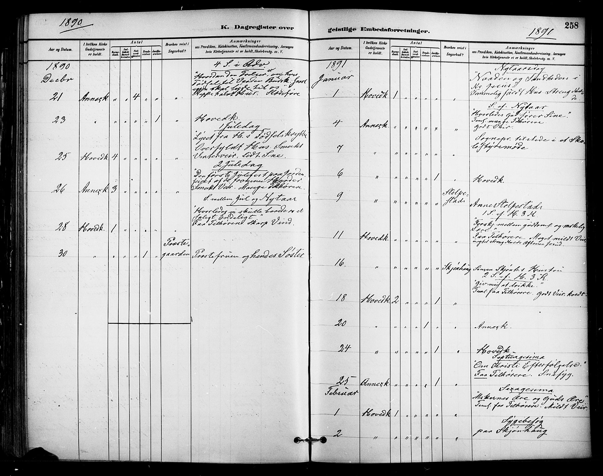 Enebakk prestekontor Kirkebøker, AV/SAO-A-10171c/F/Fa/L0016: Parish register (official) no. I 16, 1883-1898, p. 258