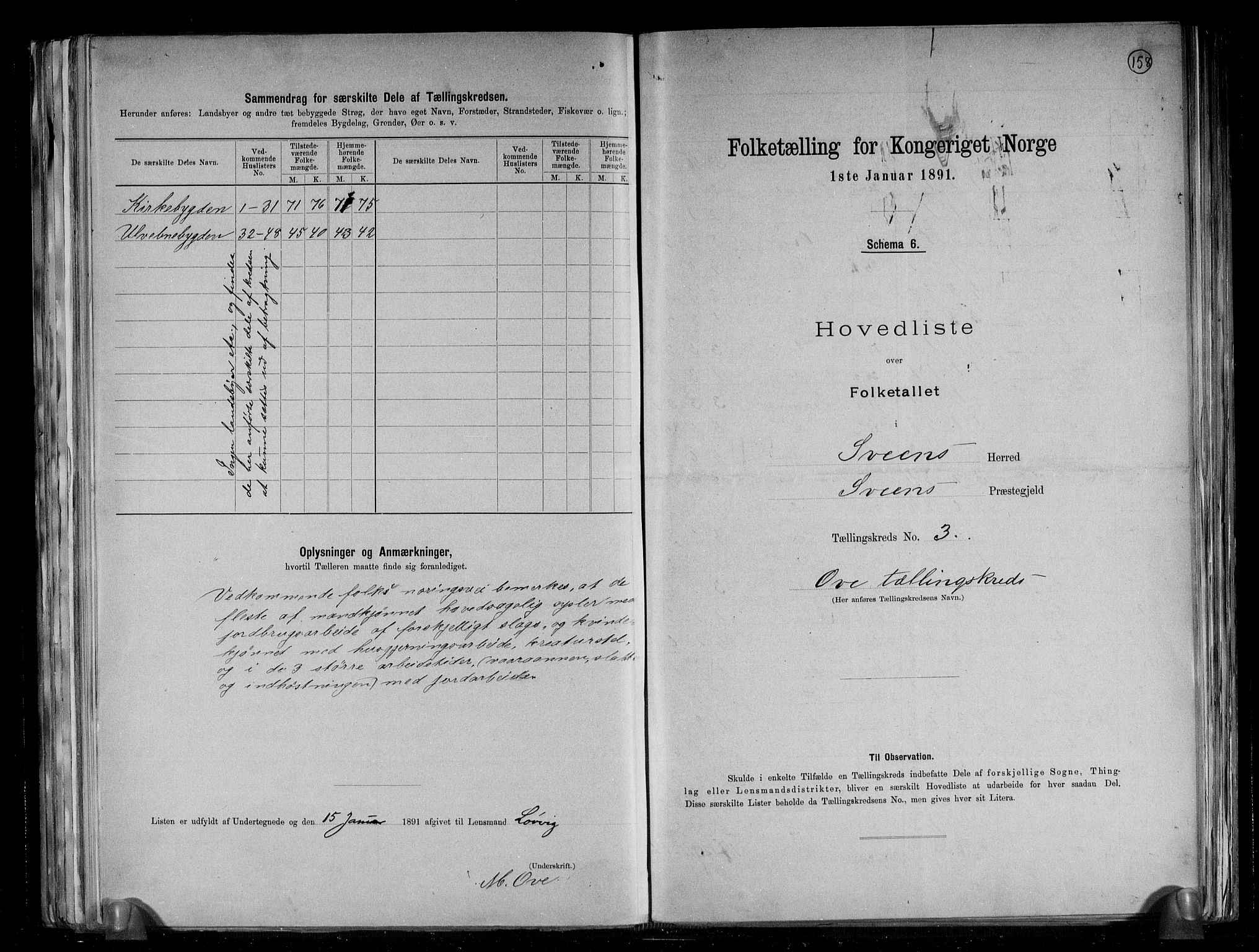 RA, 1891 census for 1216 Sveio, 1891, p. 8