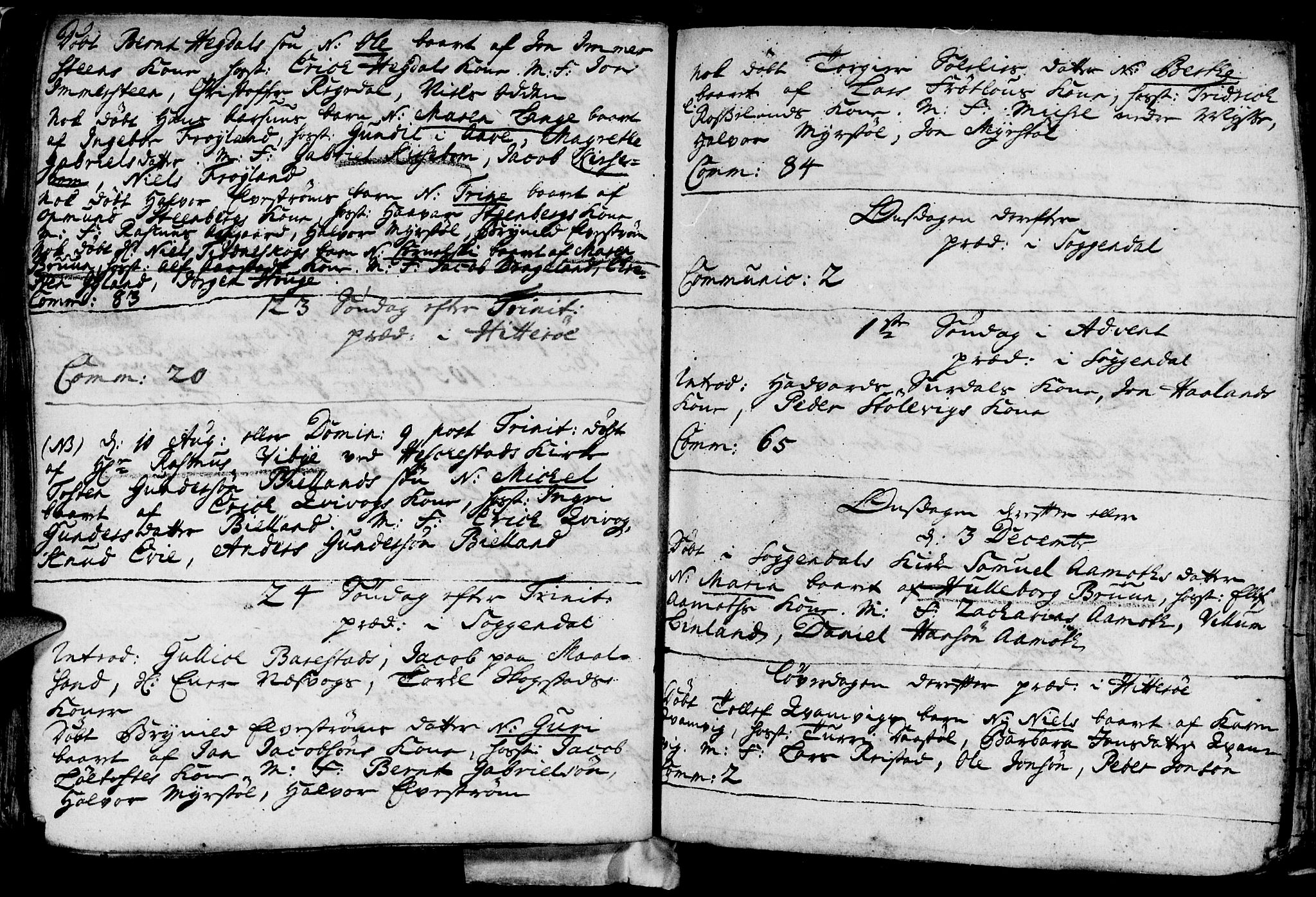 Sokndal sokneprestkontor, SAST/A-101808: Parish register (official) no. A 1, 1729-1740