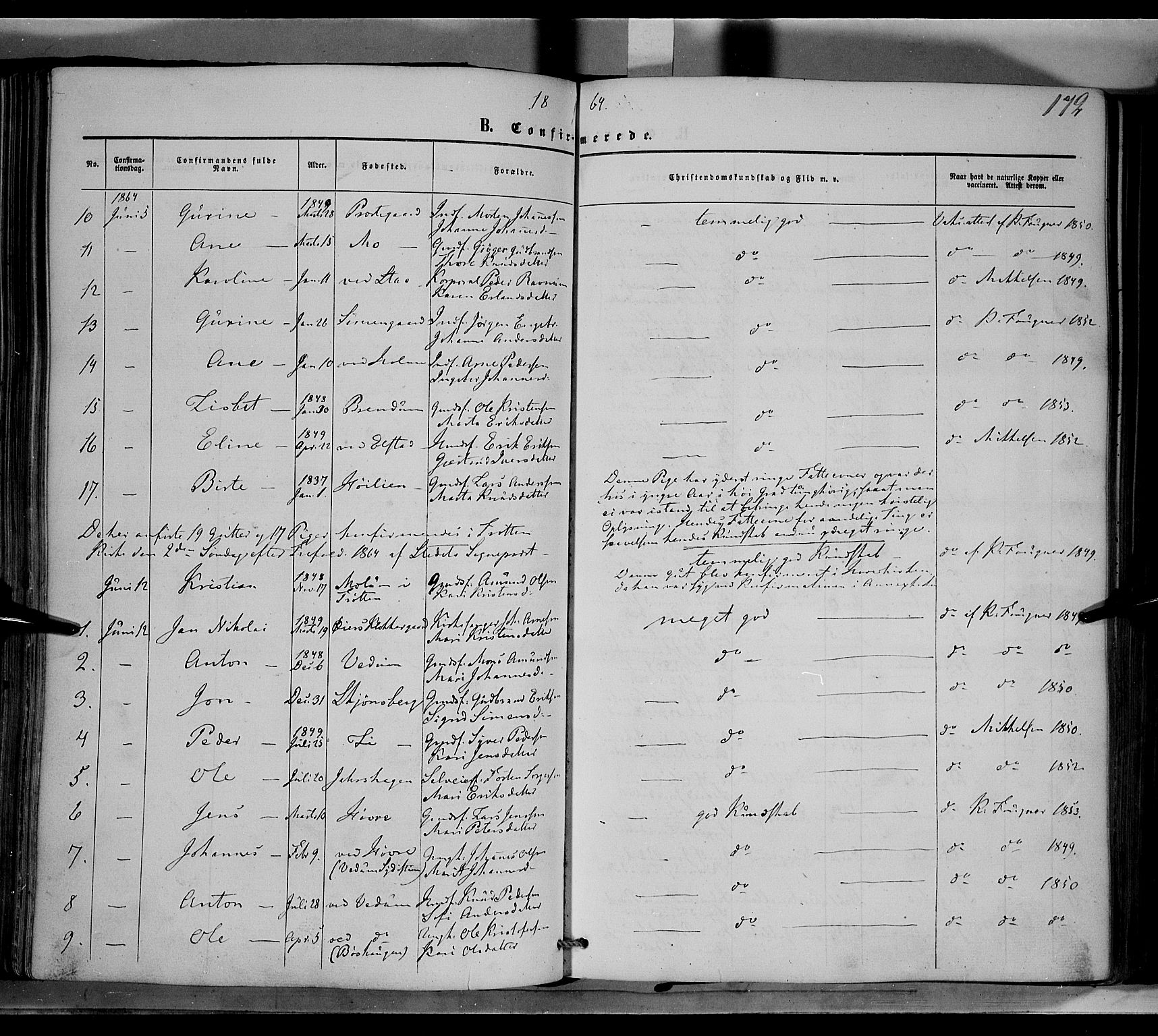 Øyer prestekontor, AV/SAH-PREST-084/H/Ha/Haa/L0006: Parish register (official) no. 6, 1858-1874, p. 172