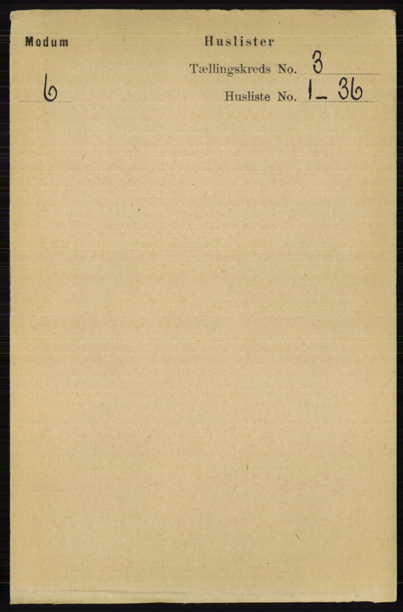RA, 1891 census for 0623 Modum, 1891, p. 680