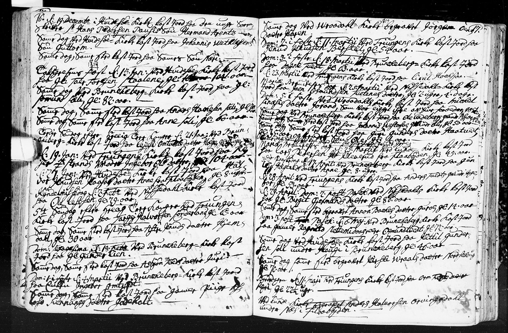 Kviteseid kirkebøker, SAKO/A-276/F/Fa/L0001: Parish register (official) no. I 1, 1754-1773, p. 16-17