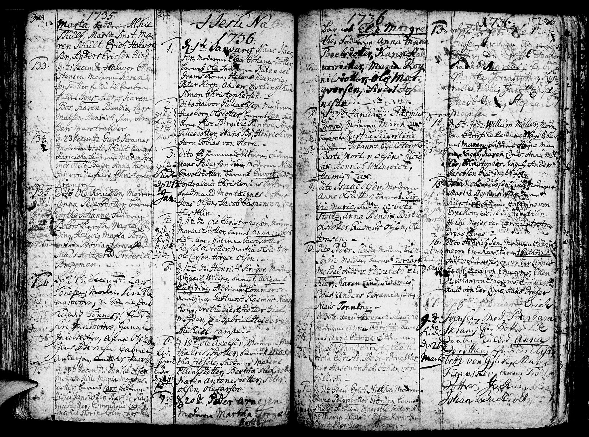 Nykirken Sokneprestembete, AV/SAB-A-77101/H/Haa/L0003: Parish register (official) no. A 3, 1717-1764, p. 152