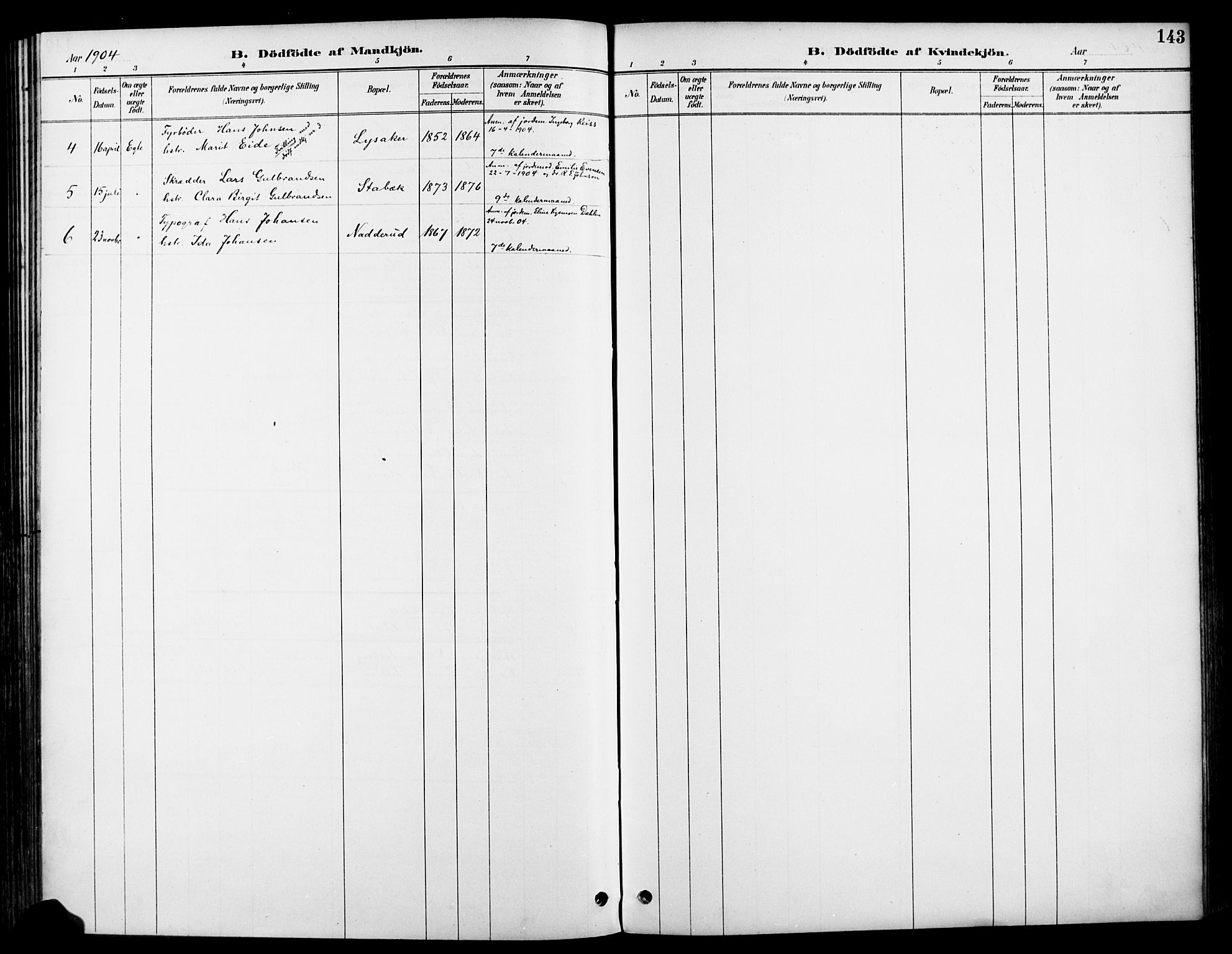 Asker prestekontor Kirkebøker, SAO/A-10256a/F/Fc/L0003: Parish register (official) no. III 3, 1892-1904, p. 143