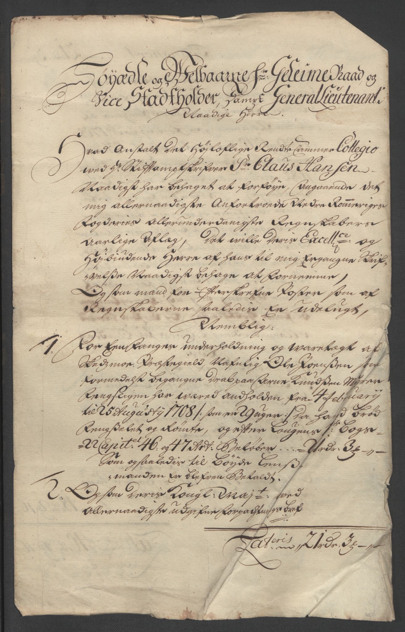 Rentekammeret inntil 1814, Reviderte regnskaper, Fogderegnskap, AV/RA-EA-4092/R11/L0590: Fogderegnskap Nedre Romerike, 1706-1707, p. 373