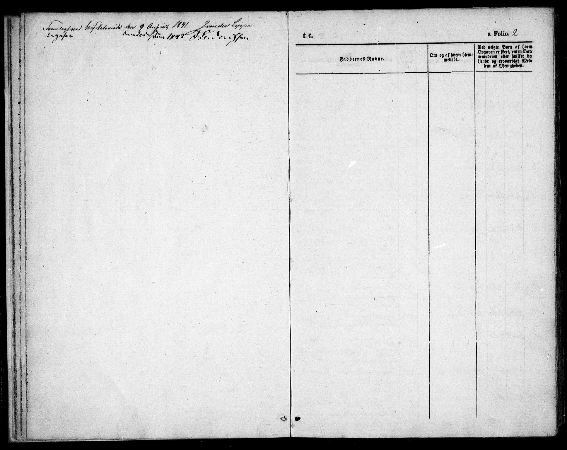 Tromøy sokneprestkontor, SAK/1111-0041/F/Fa/L0004: Parish register (official) no. A 4, 1837-1846, p. 2