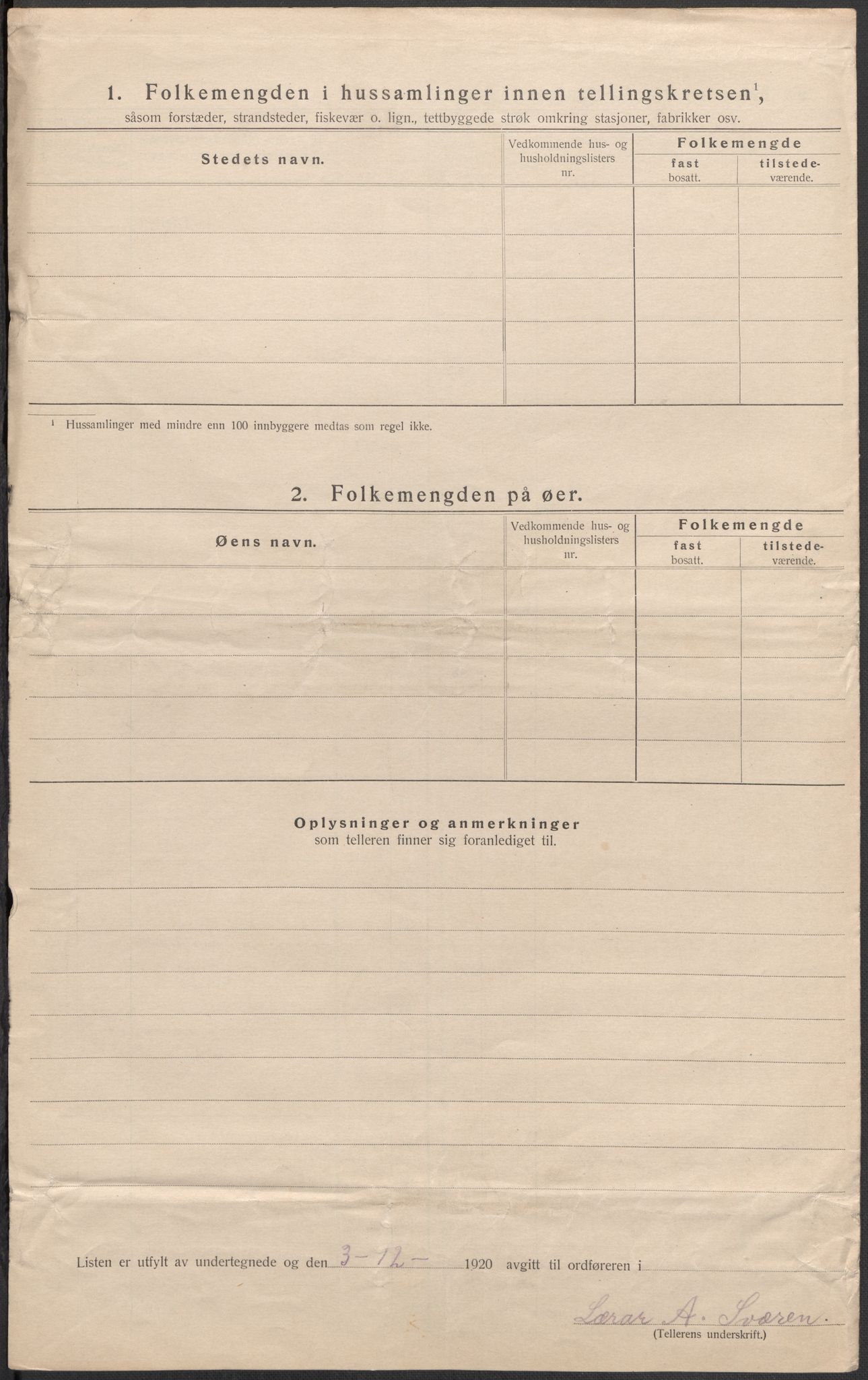 SAB, 1920 census for Vik, 1920, p. 38