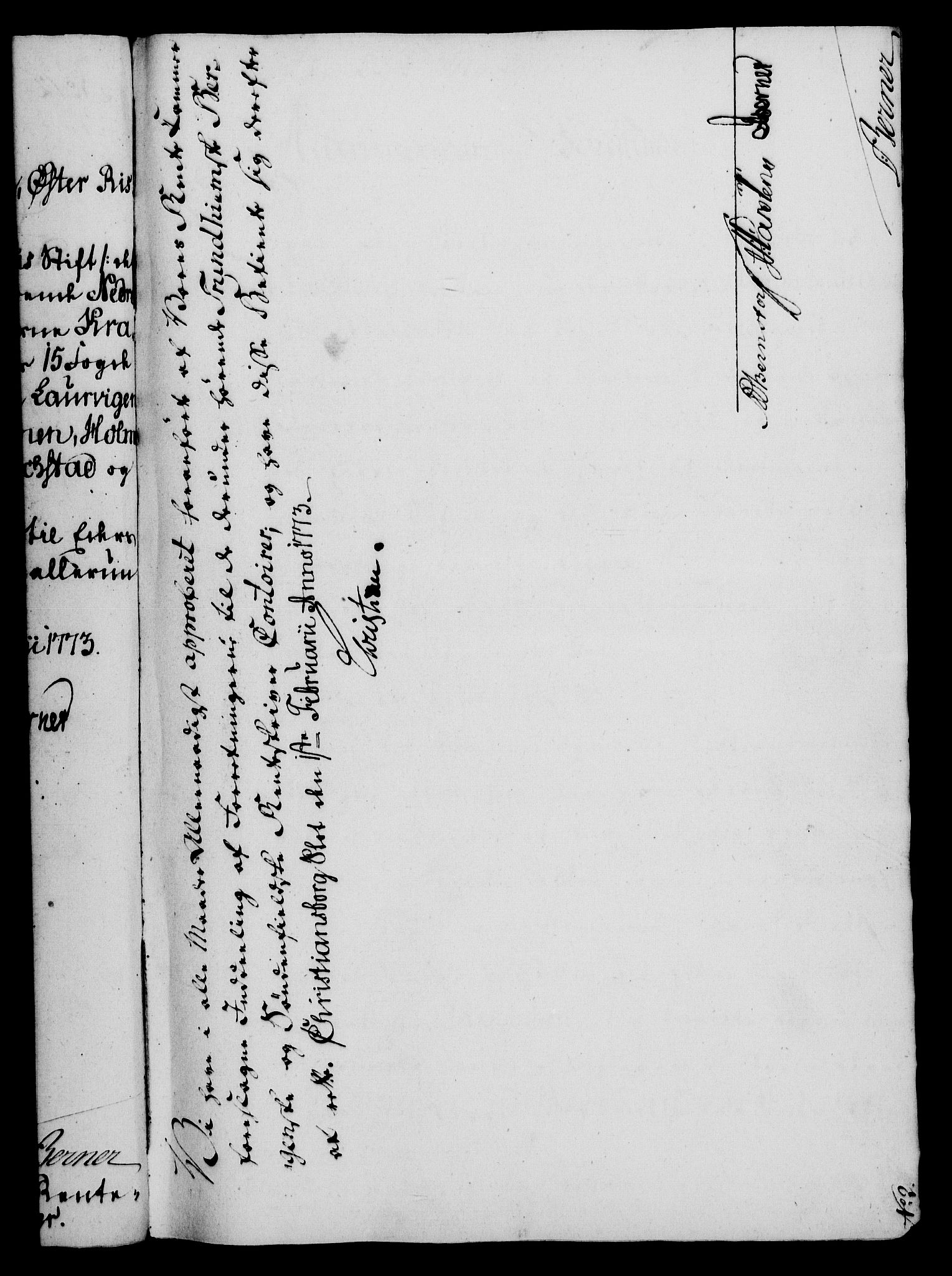 Rentekammeret, Kammerkanselliet, AV/RA-EA-3111/G/Gf/Gfa/L0055: Norsk relasjons- og resolusjonsprotokoll (merket RK 52.55), 1773, p. 61