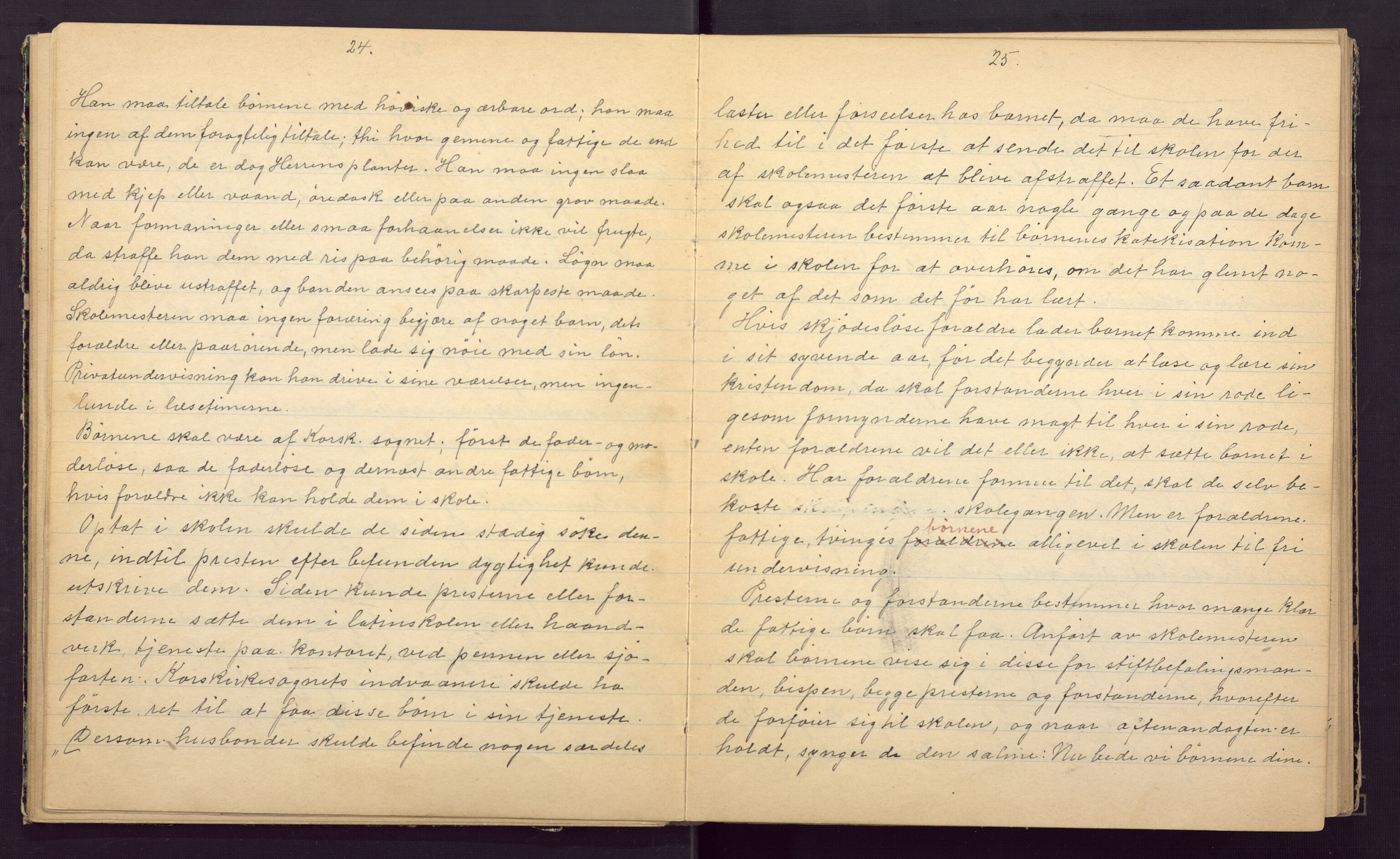 Christi Krybbe skoler, BBA/A-0082/M/Md/L0002: Nedtegnelsesbok, 1925