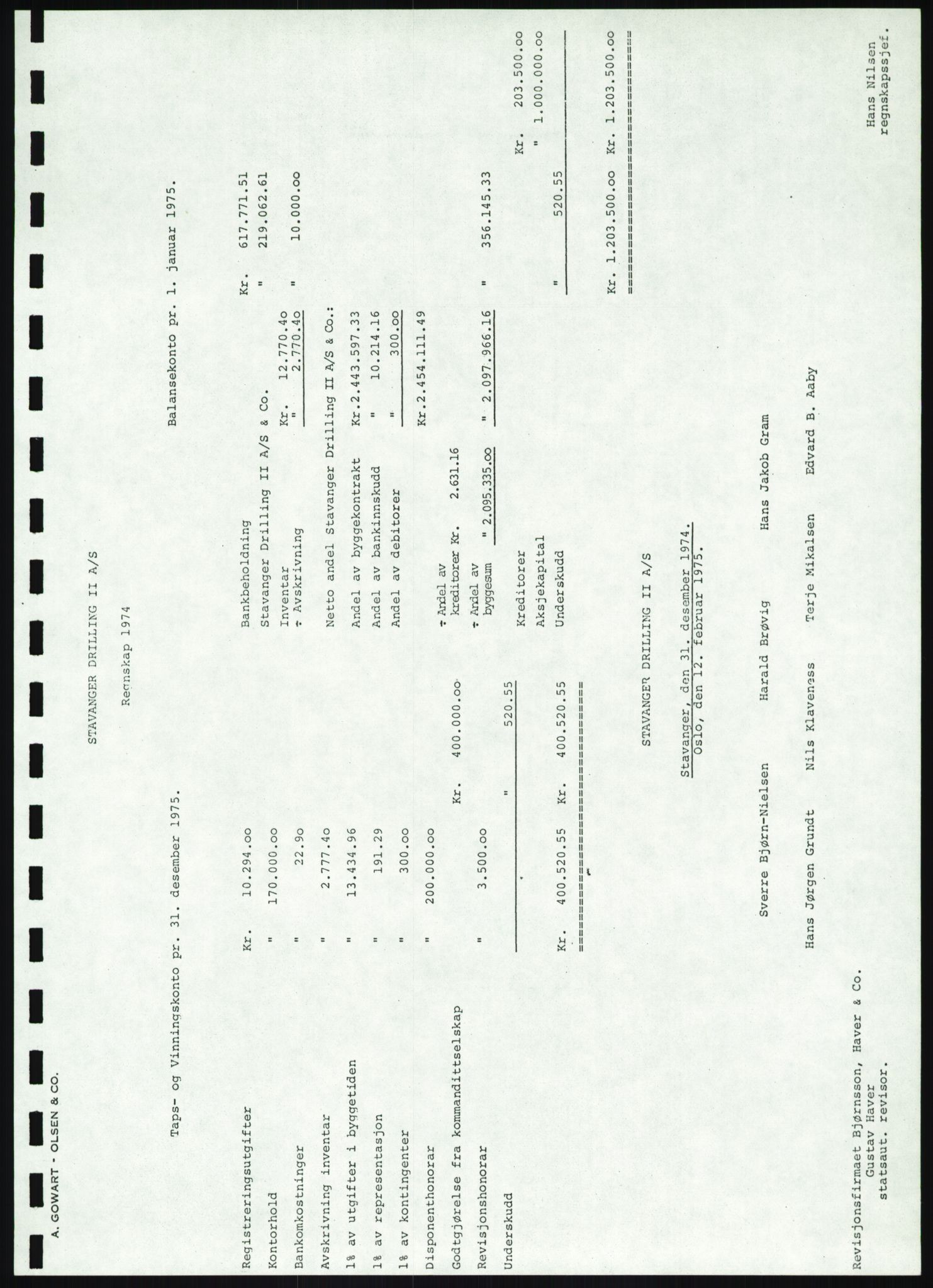 Pa 1503 - Stavanger Drilling AS, AV/SAST-A-101906/A/Ac/L0001: Årsberetninger, 1974-1978, p. 29