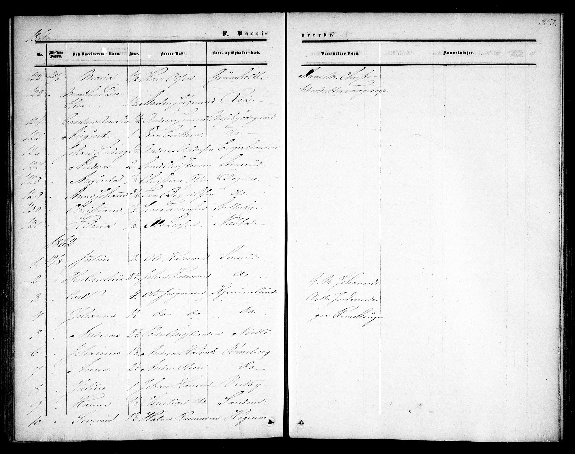 Rødenes prestekontor Kirkebøker, SAO/A-2005/F/Fa/L0007: Parish register (official) no. I 7, 1860-1869, p. 353