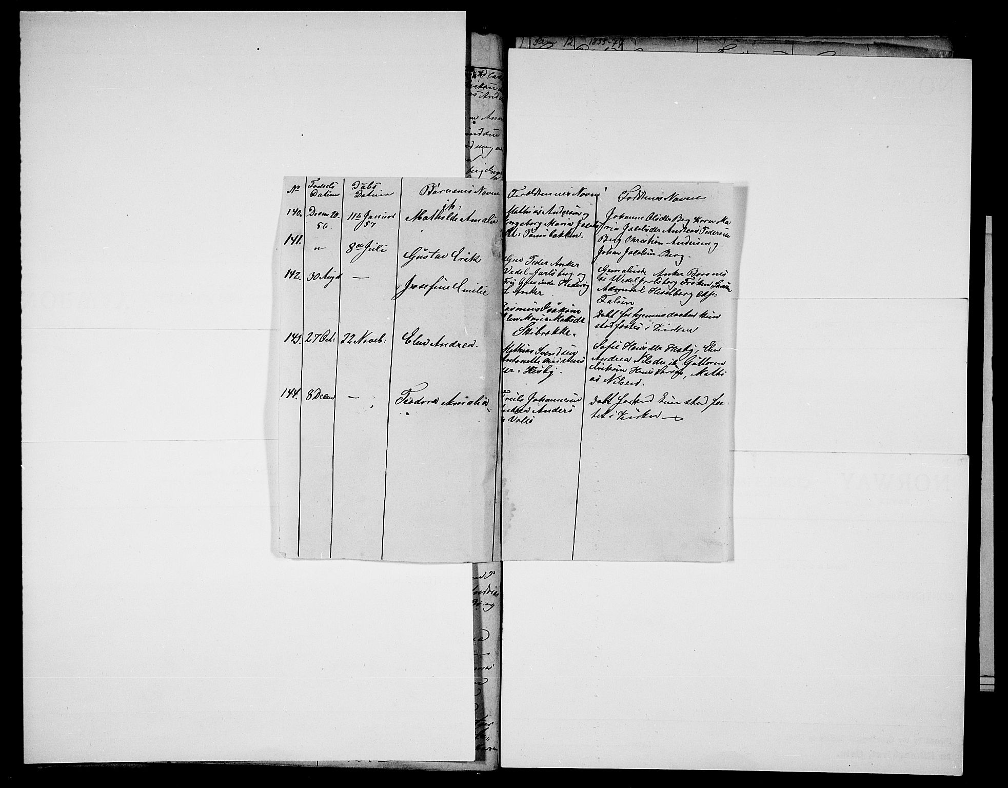 Sem kirkebøker, AV/SAKO-A-5/G/Ga/L0004: Parish register (copy) no. I 4, 1855-1877