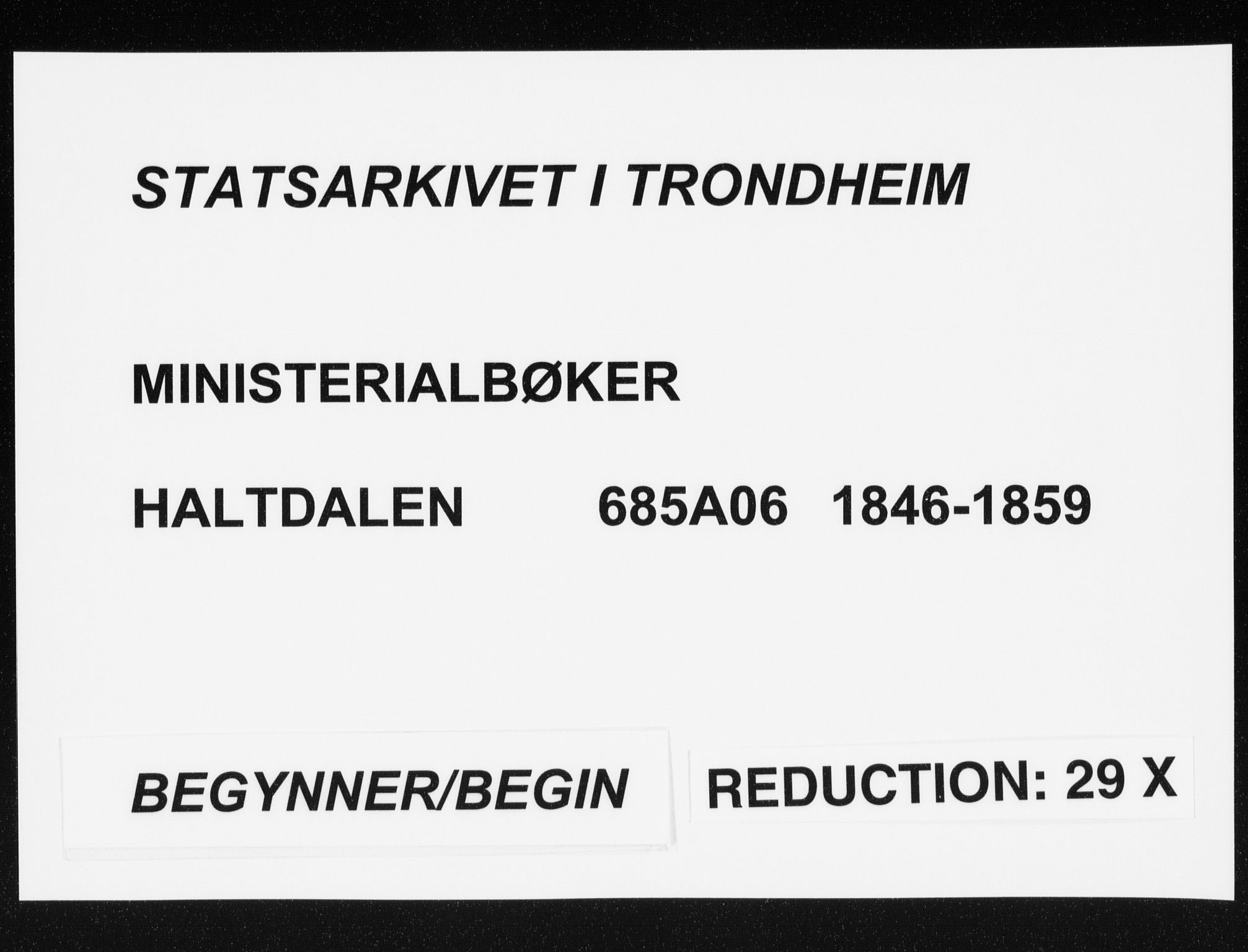 Ministerialprotokoller, klokkerbøker og fødselsregistre - Sør-Trøndelag, SAT/A-1456/685/L0963: Parish register (official) no. 685A06 /1, 1846-1859