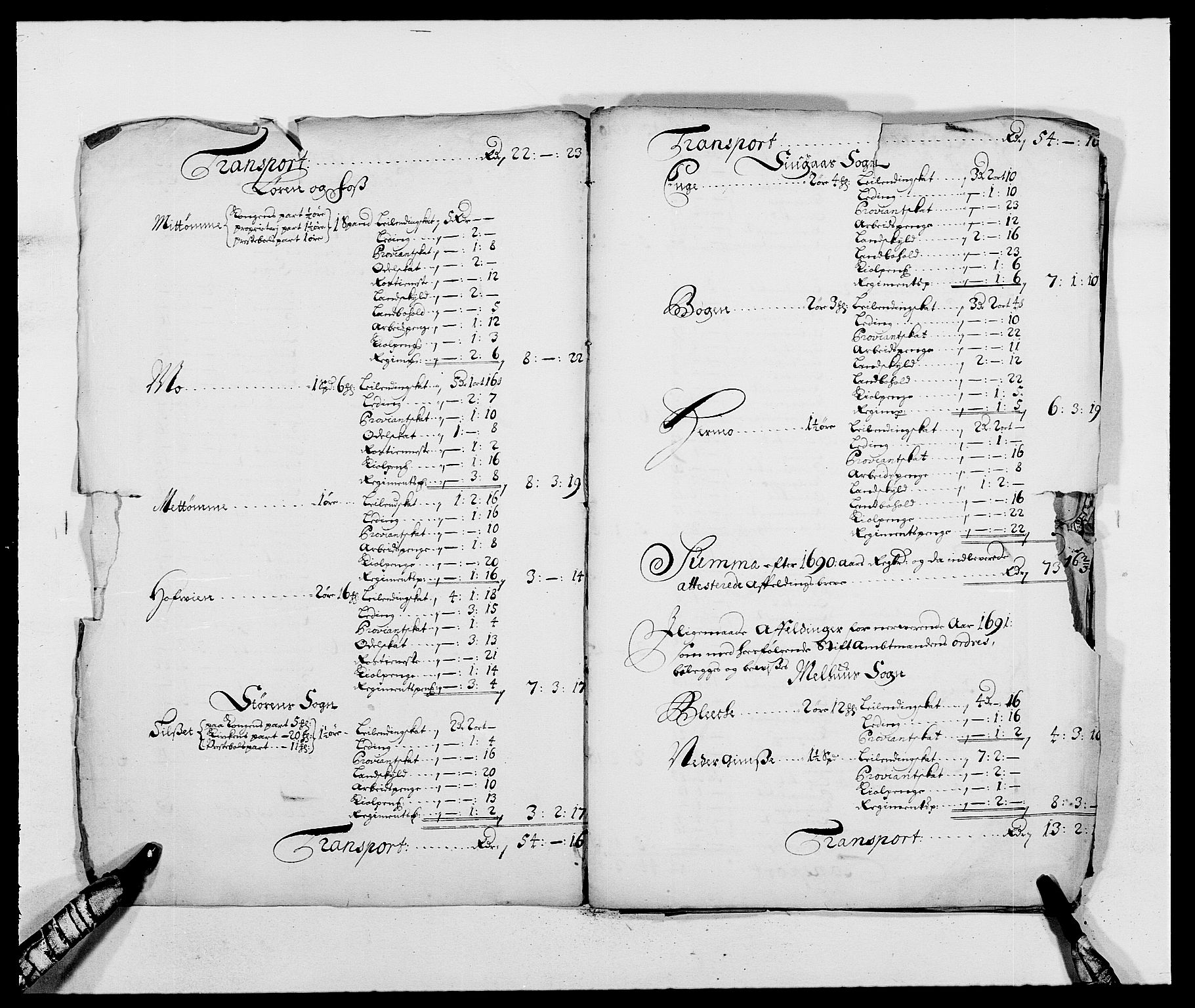 Rentekammeret inntil 1814, Reviderte regnskaper, Fogderegnskap, RA/EA-4092/R59/L3941: Fogderegnskap Gauldal, 1691, p. 272