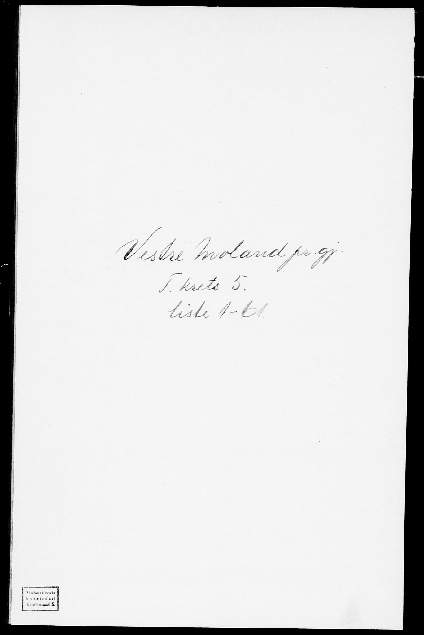 SAK, 1875 census for 0926L Vestre Moland/Vestre Moland, 1875, p. 649