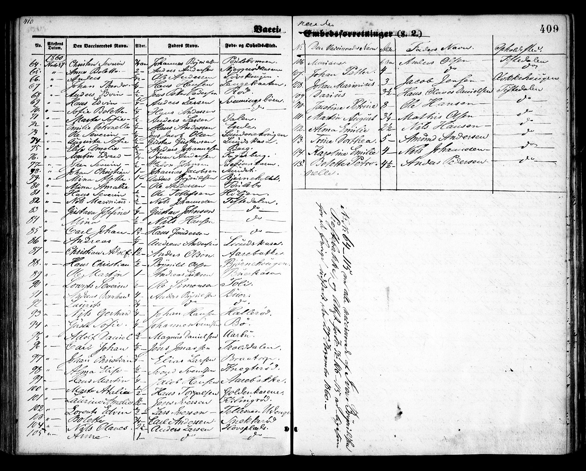 Idd prestekontor Kirkebøker, AV/SAO-A-10911/F/Fc/L0004b: Parish register (official) no. III 4B, 1848-1860, p. 409