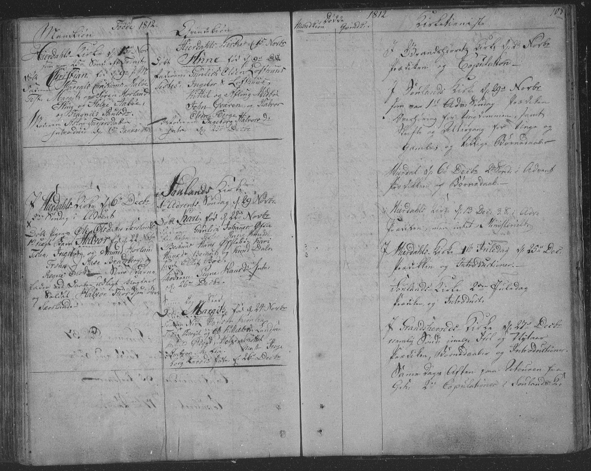Hjartdal kirkebøker, SAKO/A-270/F/Fa/L0006: Parish register (official) no. I 6, 1801-1814, p. 108