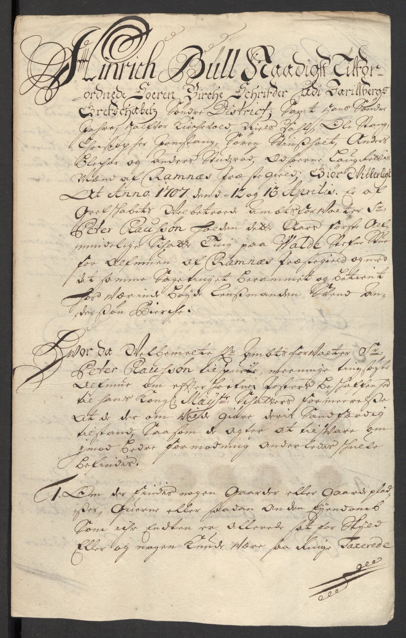 Rentekammeret inntil 1814, Reviderte regnskaper, Fogderegnskap, RA/EA-4092/R32/L1872: Fogderegnskap Jarlsberg grevskap, 1706-1707, p. 417