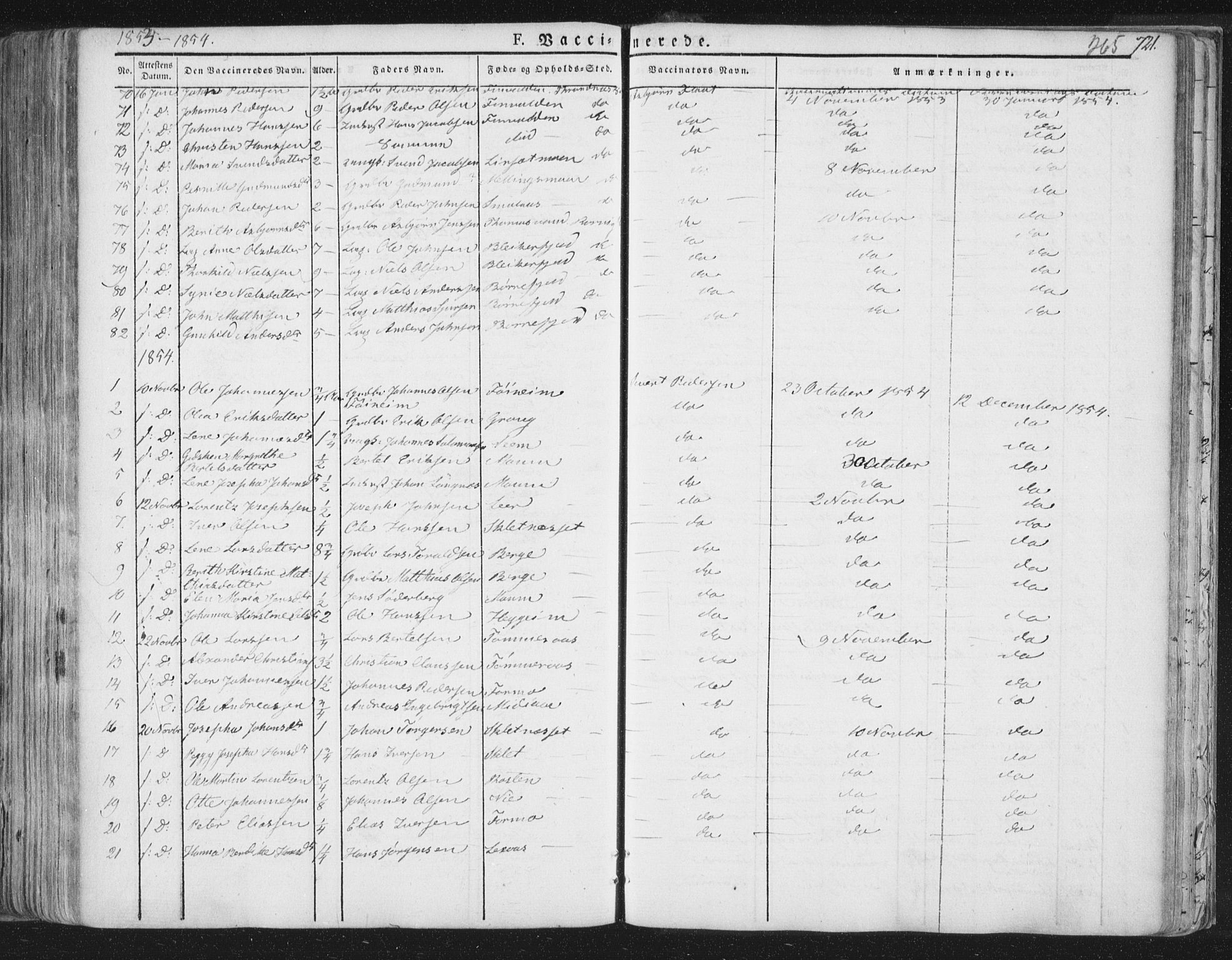 Ministerialprotokoller, klokkerbøker og fødselsregistre - Nord-Trøndelag, SAT/A-1458/758/L0513: Parish register (official) no. 758A02 /1, 1839-1868, p. 265