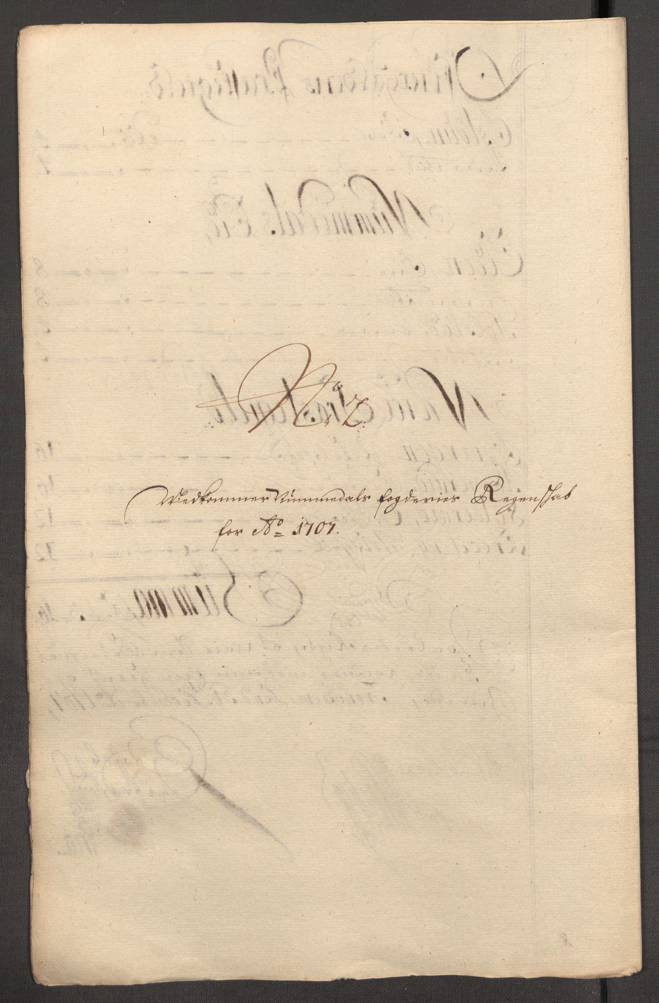 Rentekammeret inntil 1814, Reviderte regnskaper, Fogderegnskap, RA/EA-4092/R64/L4430: Fogderegnskap Namdal, 1707-1708, p. 105