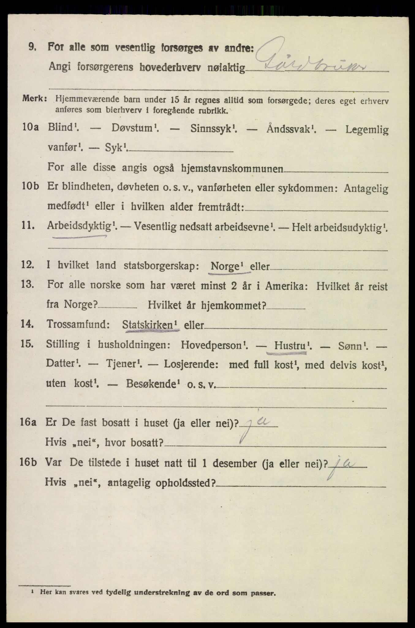 SAH, 1920 census for Furnes, 1920, p. 7108