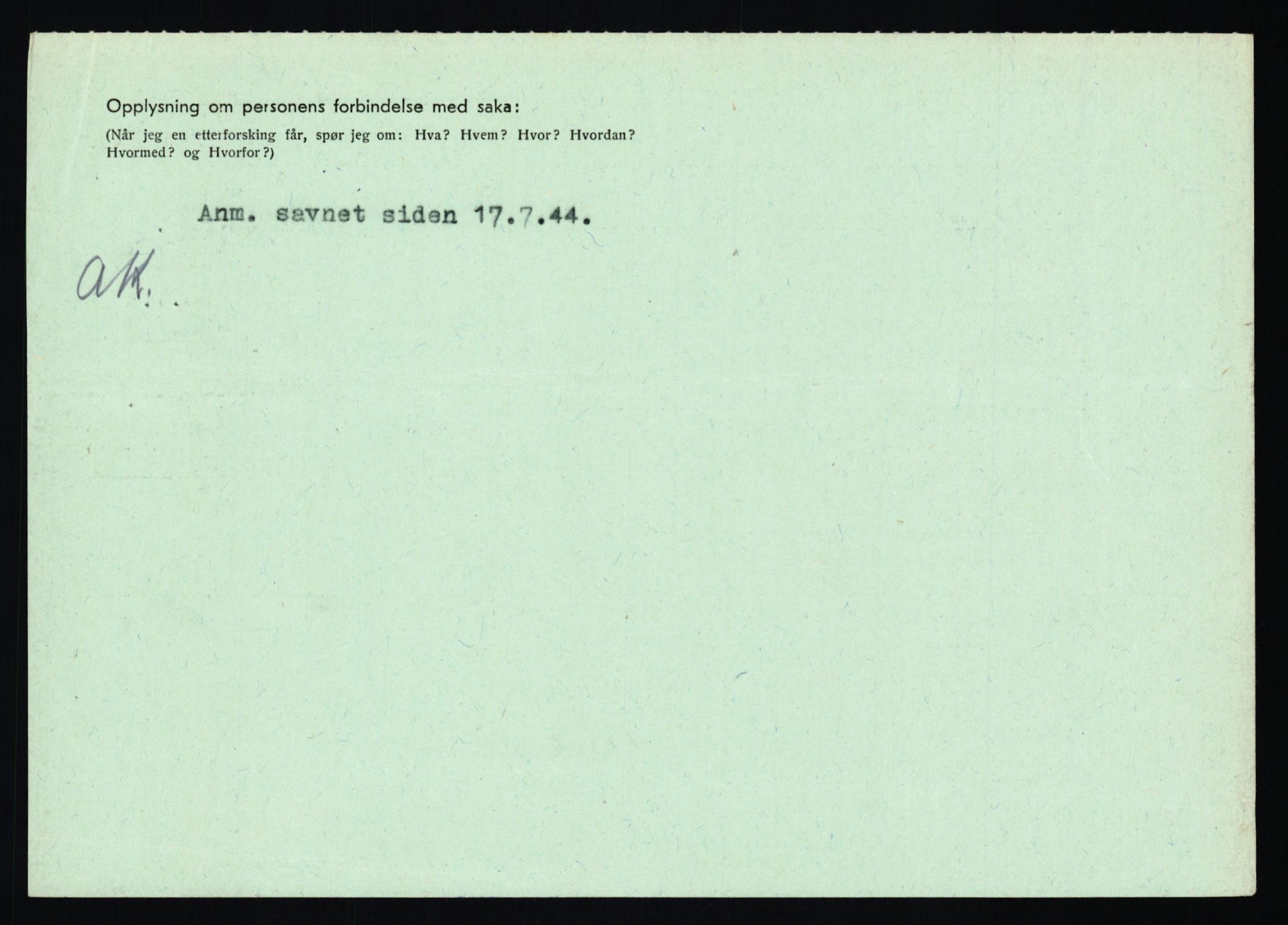 Statspolitiet - Hovedkontoret / Osloavdelingen, AV/RA-S-1329/C/Ca/L0014: Seterlien - Svartås, 1943-1945, p. 1492