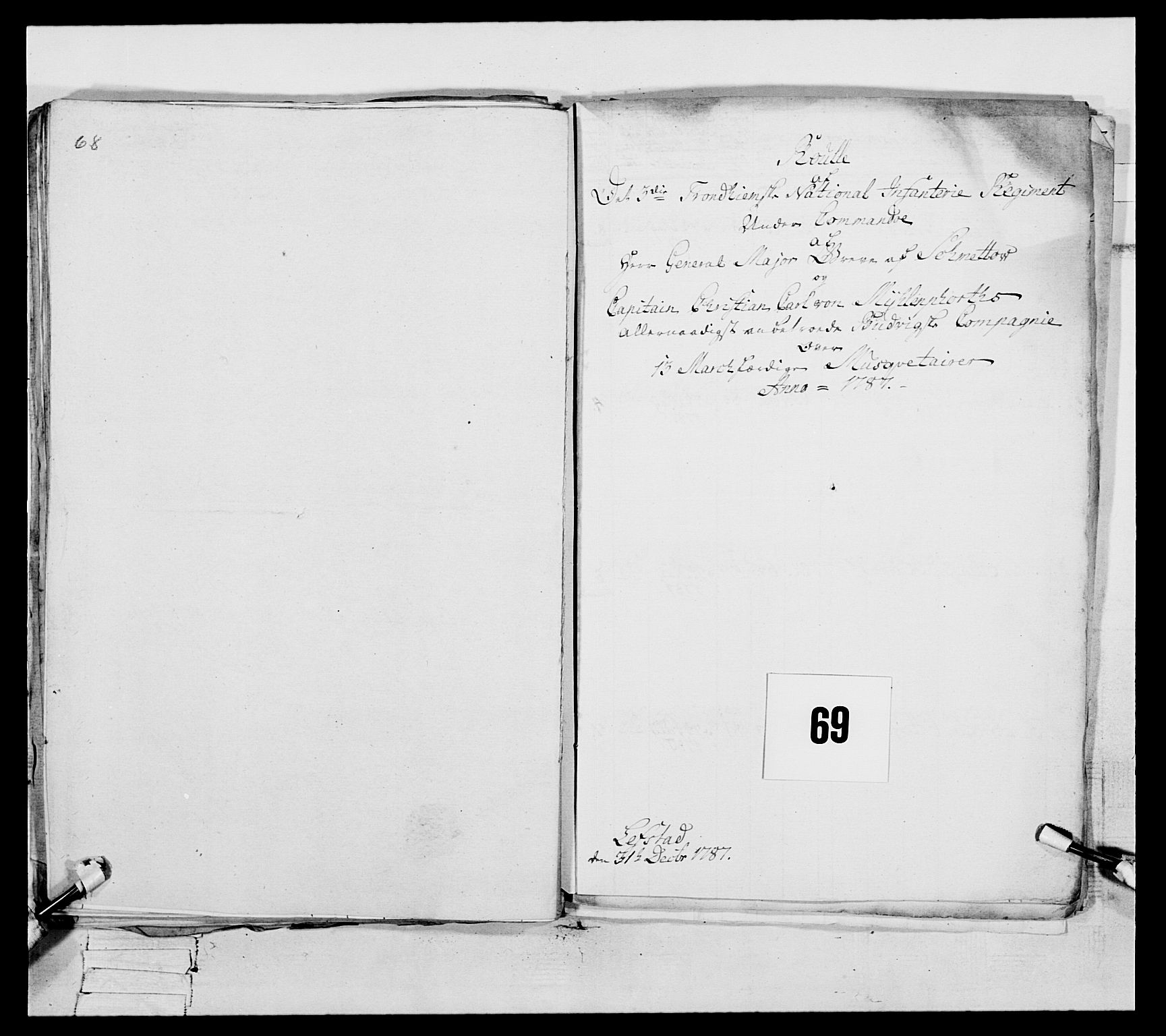 Generalitets- og kommissariatskollegiet, Det kongelige norske kommissariatskollegium, RA/EA-5420/E/Eh/L0088: 3. Trondheimske nasjonale infanteriregiment, 1780-1789, p. 366