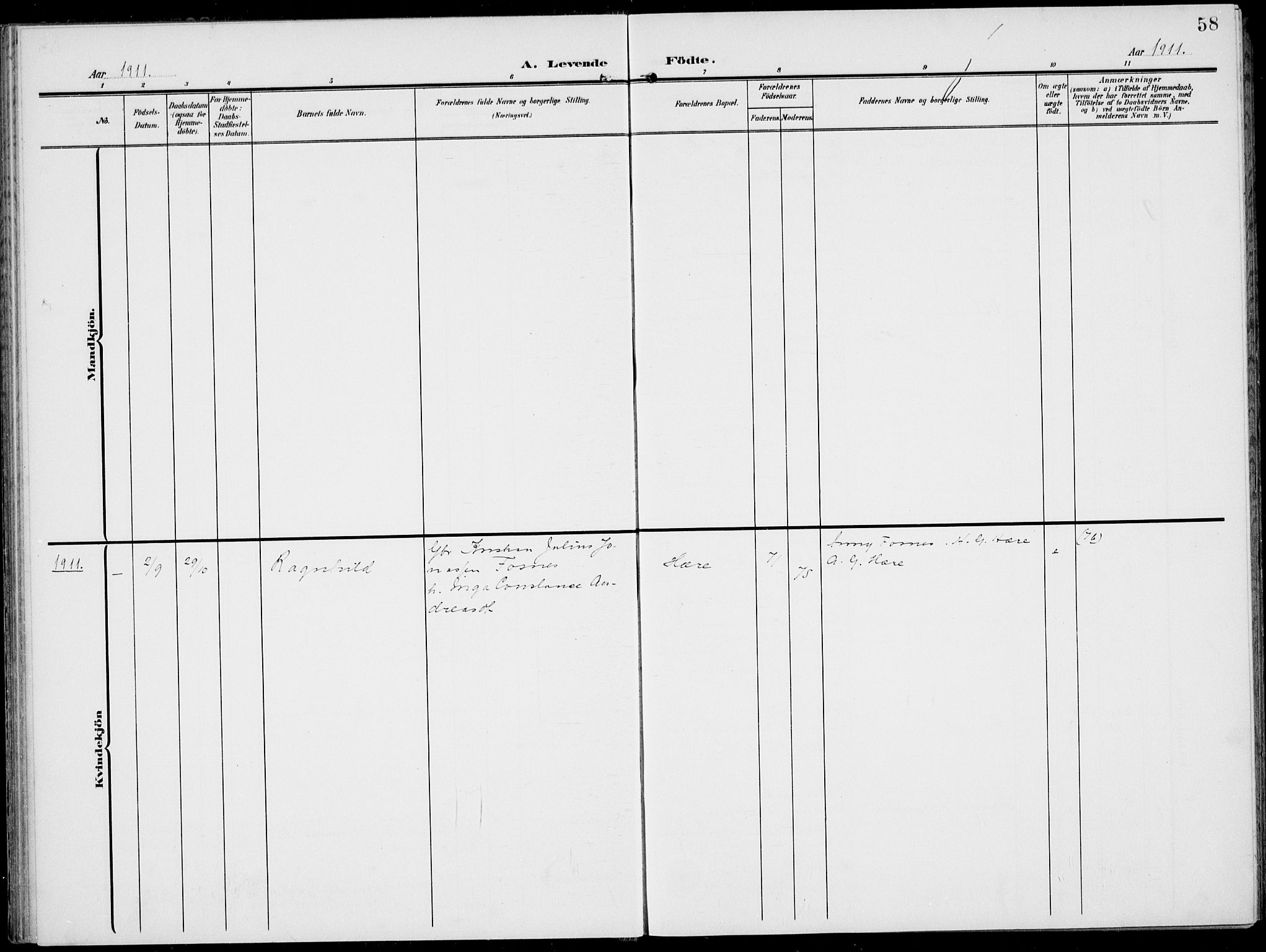 Modum kirkebøker, AV/SAKO-A-234/F/Fa/L0019: Parish register (official) no. 19, 1890-1914, p. 58