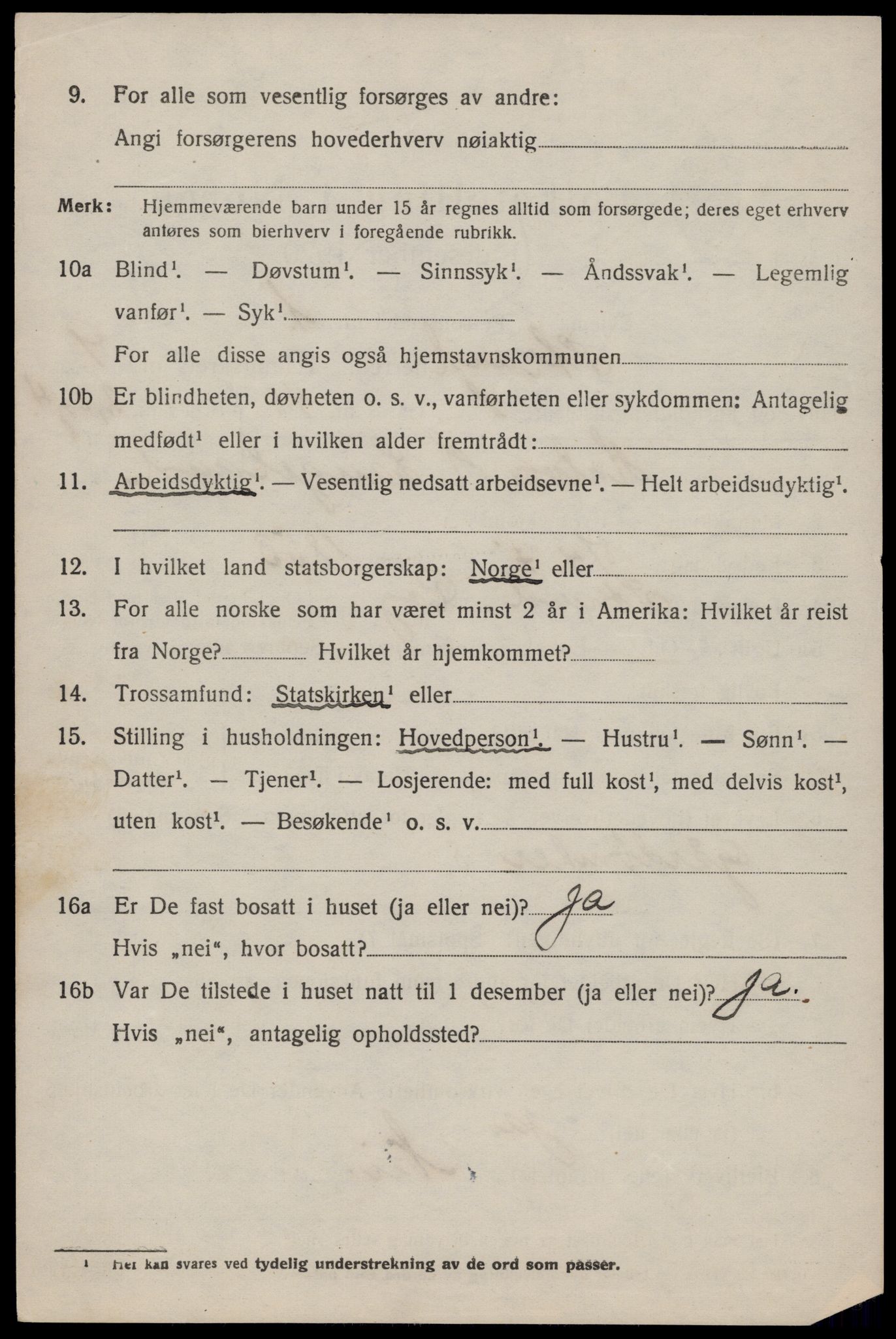 SAST, 1920 census for Strand, 1920, p. 6332