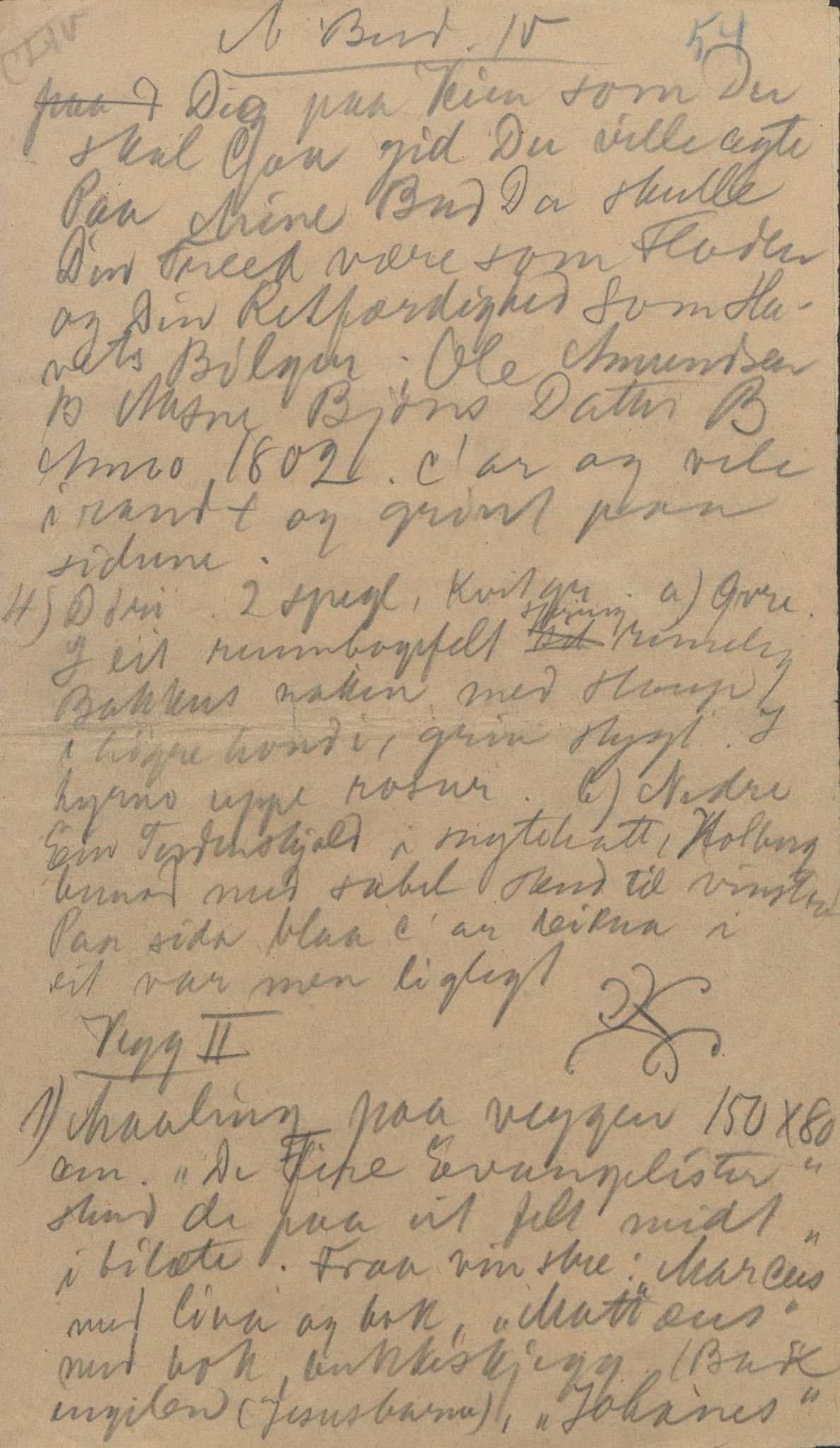 Rikard Berge, TEMU/TGM-A-1003/F/L0004/0051: 101-159 / 154 Grungedal, Vinje o.a. Sondre dreparen. Ætteliste, 1903-1906, p. 54