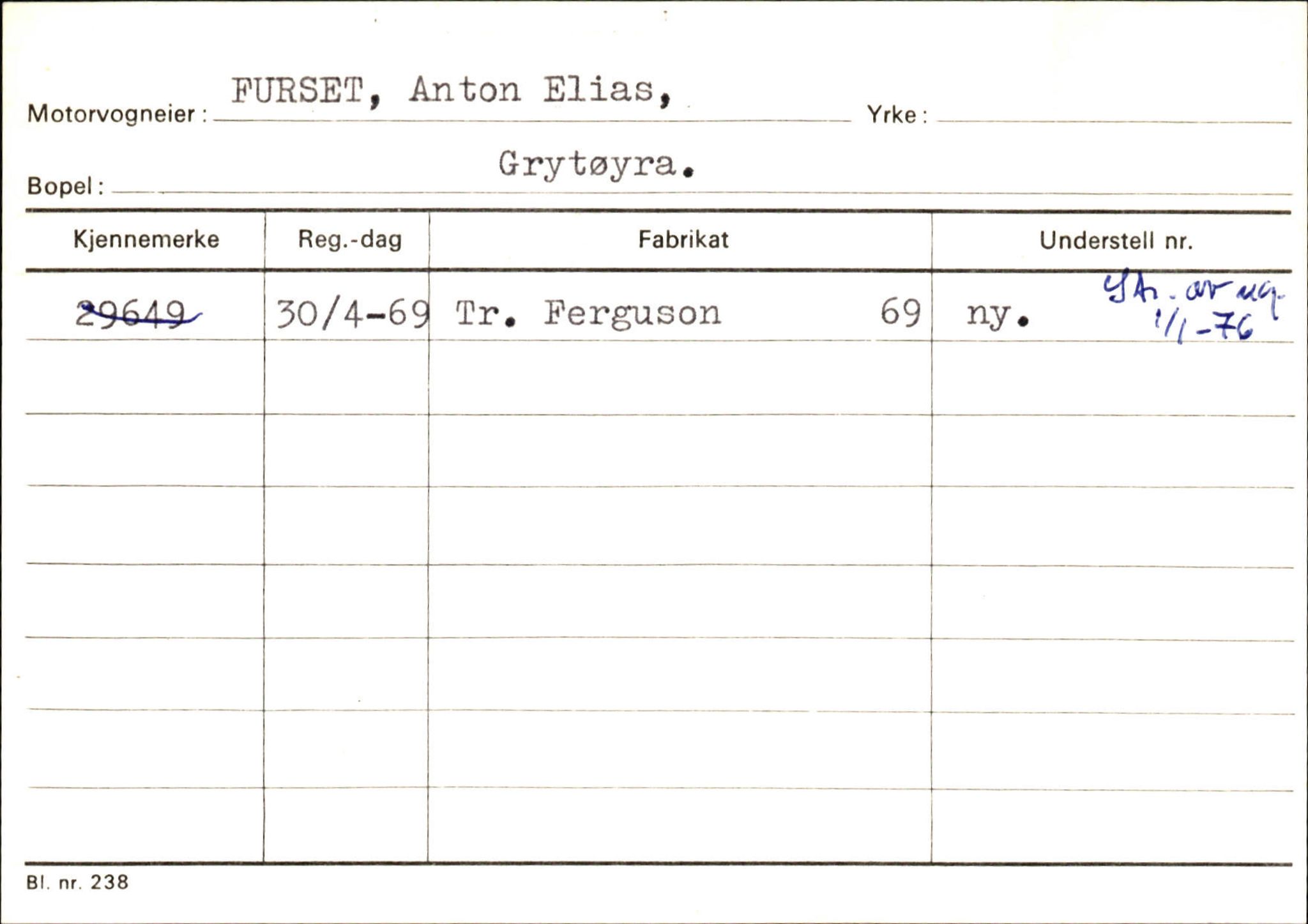 Statens vegvesen, Sogn og Fjordane vegkontor, AV/SAB-A-5301/4/F/L0132: Eigarregister Askvoll A-Å. Balestrand A-Å, 1945-1975, p. 345