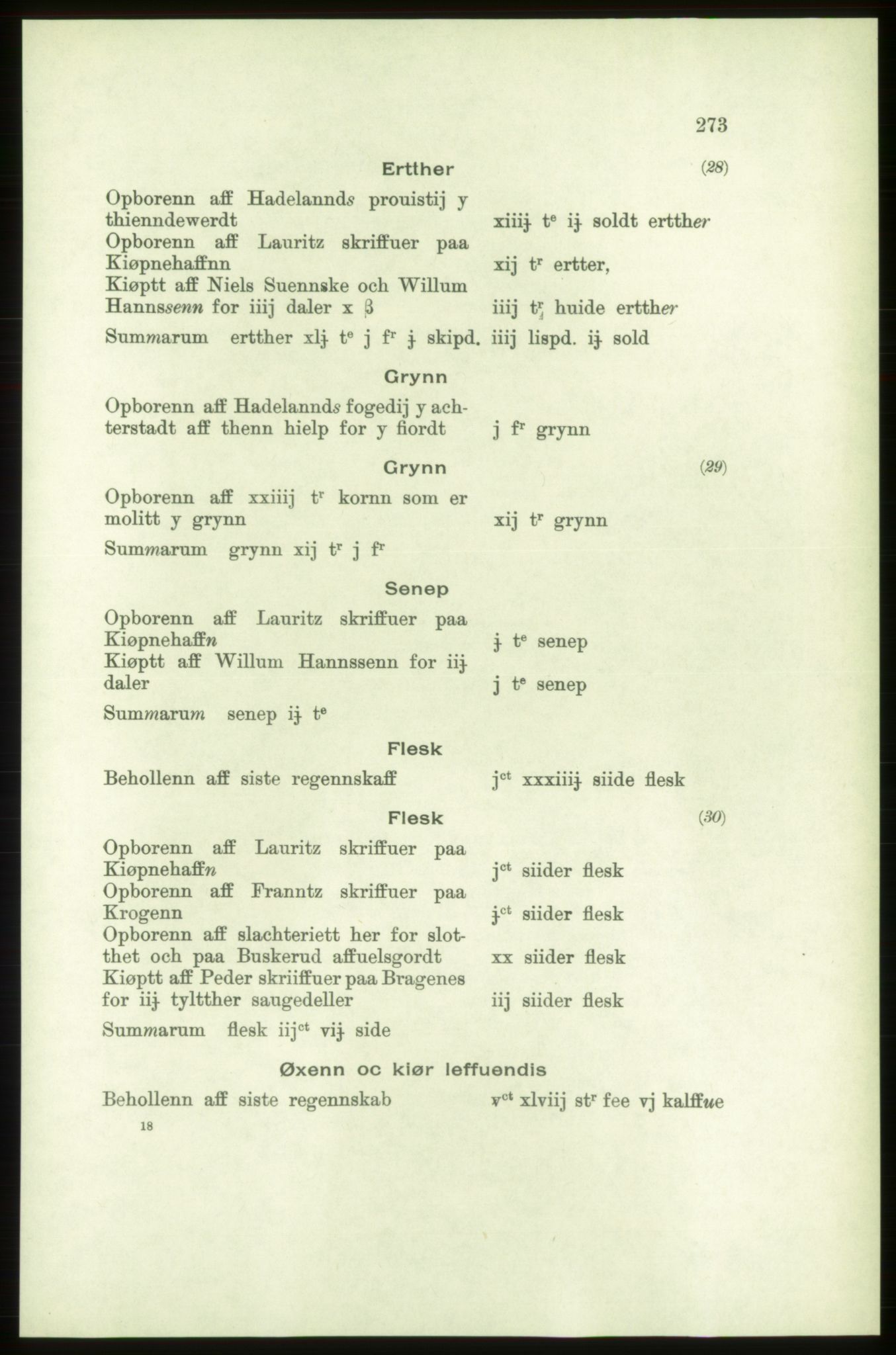 Publikasjoner utgitt av Arkivverket, PUBL/PUBL-001/C/0001: Bind 1: Rekneskap for Akershus len 1557-1558, 1557-1558, p. 273