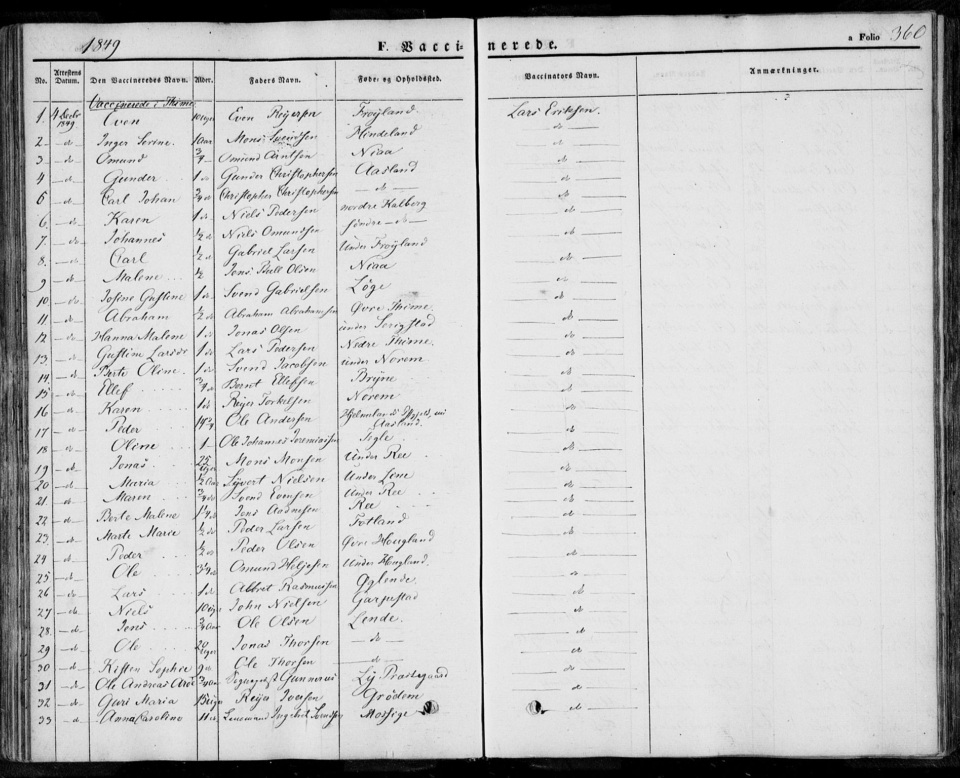 Lye sokneprestkontor, SAST/A-101794/001/30BA/L0006: Parish register (official) no. A 5.2, 1842-1855, p. 360