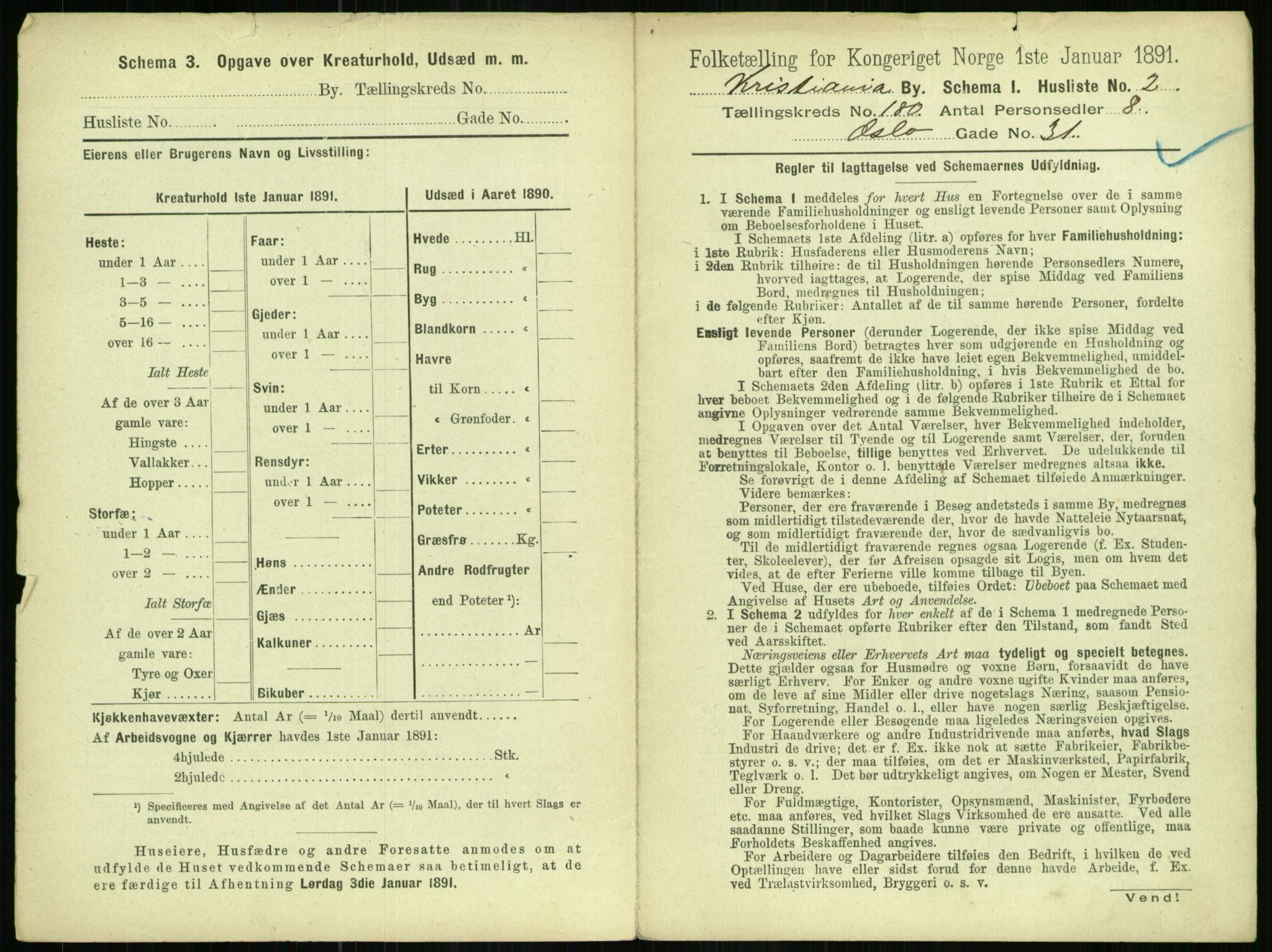 RA, 1891 census for 0301 Kristiania, 1891, p. 108226