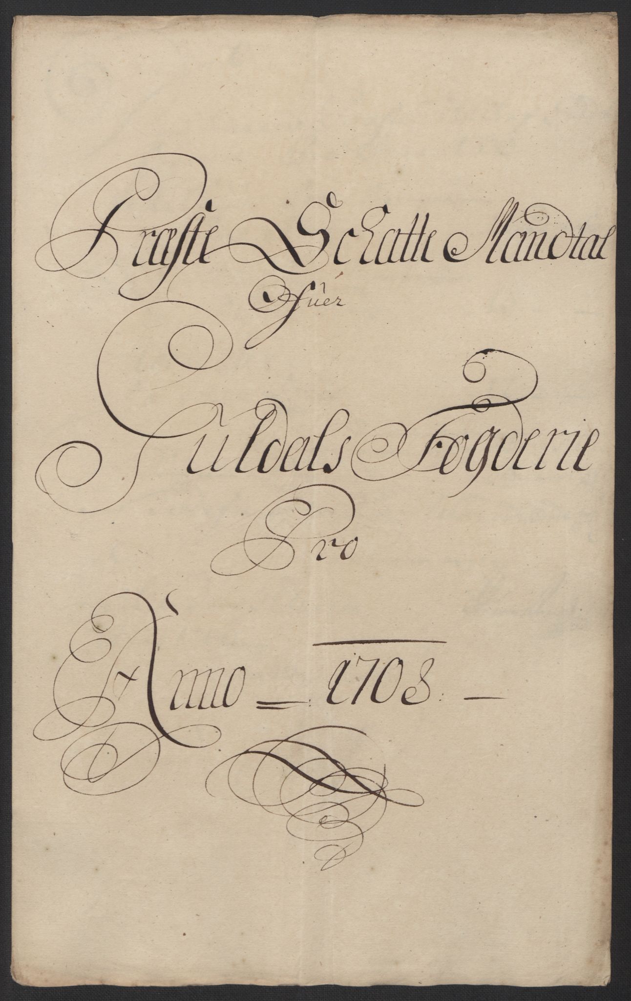 Rentekammeret inntil 1814, Reviderte regnskaper, Fogderegnskap, RA/EA-4092/R60/L3958: Fogderegnskap Orkdal og Gauldal, 1708, p. 197