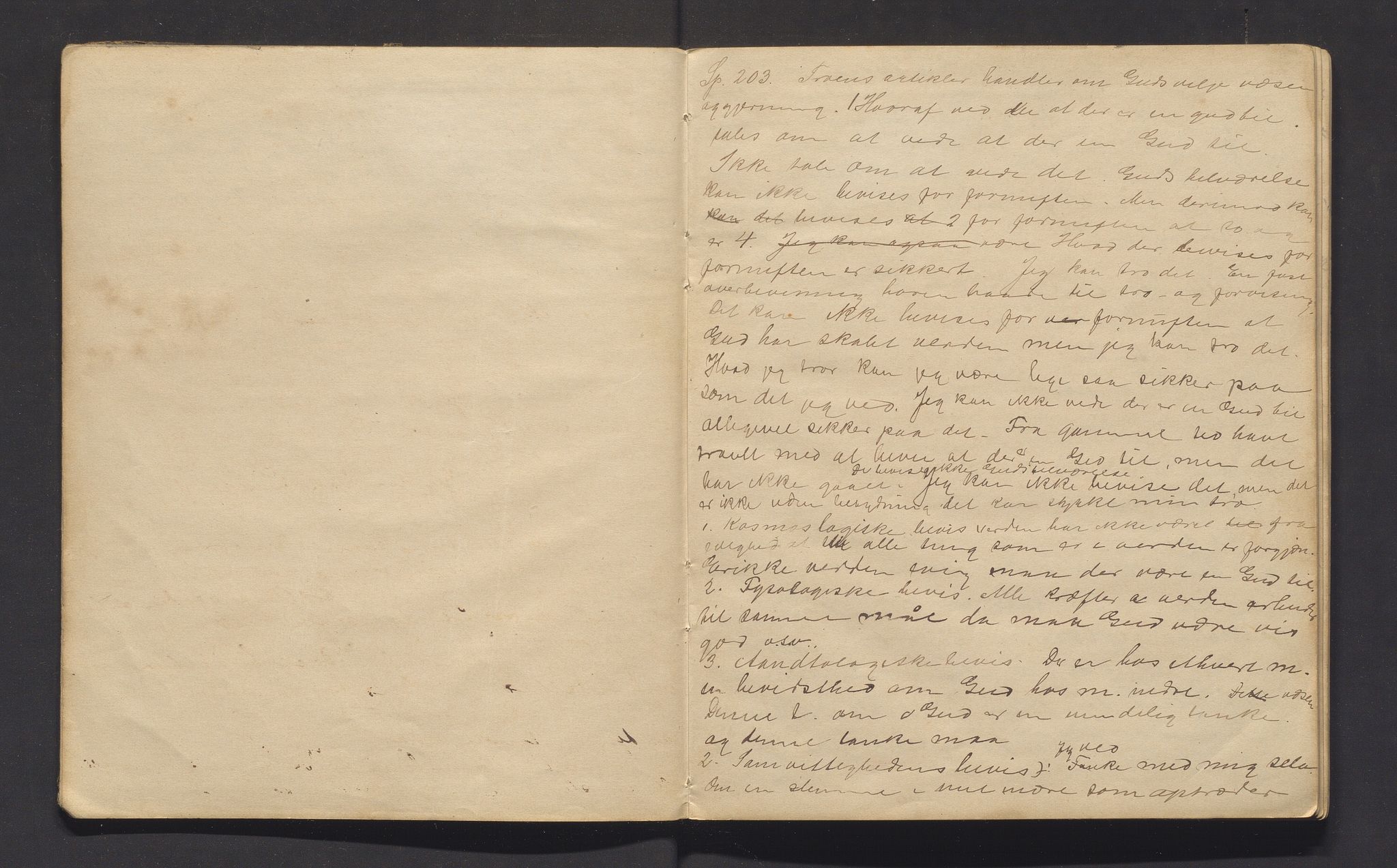 Lilloe, Kristian. Seminarlærar, IKAH/1216-Pa0011/G/Ga/L0001: Religionsanmerkninger K. Lilloi, 1888
