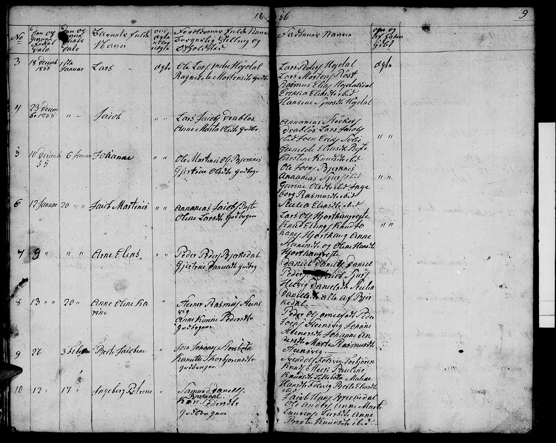 Ministerialprotokoller, klokkerbøker og fødselsregistre - Møre og Romsdal, AV/SAT-A-1454/511/L0156: Parish register (copy) no. 511C02, 1855-1863, p. 9