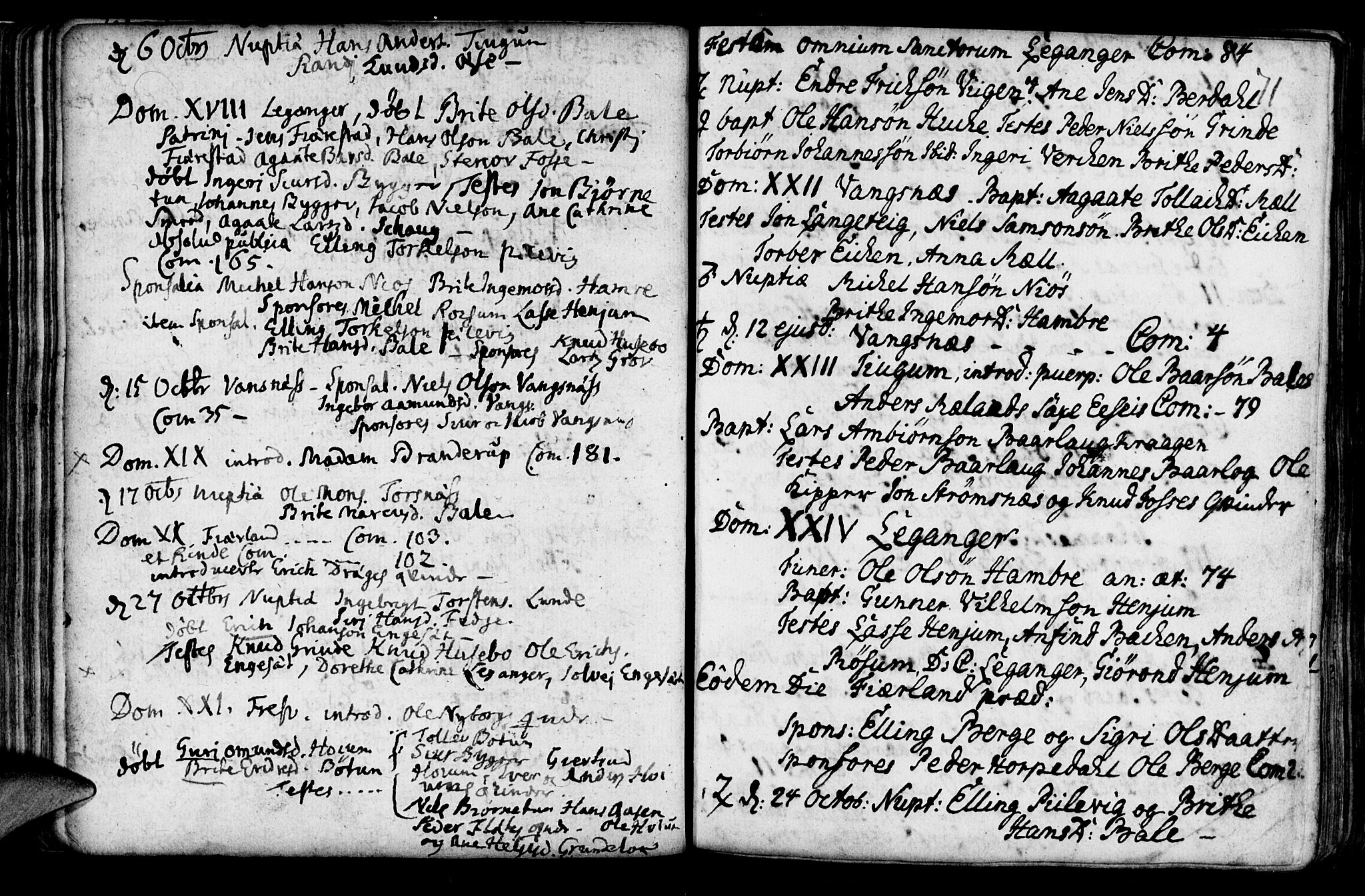 Leikanger sokneprestembete, AV/SAB-A-81001/H/Haa/Haaa/L0002: Parish register (official) no. A 2, 1735-1756, p. 71