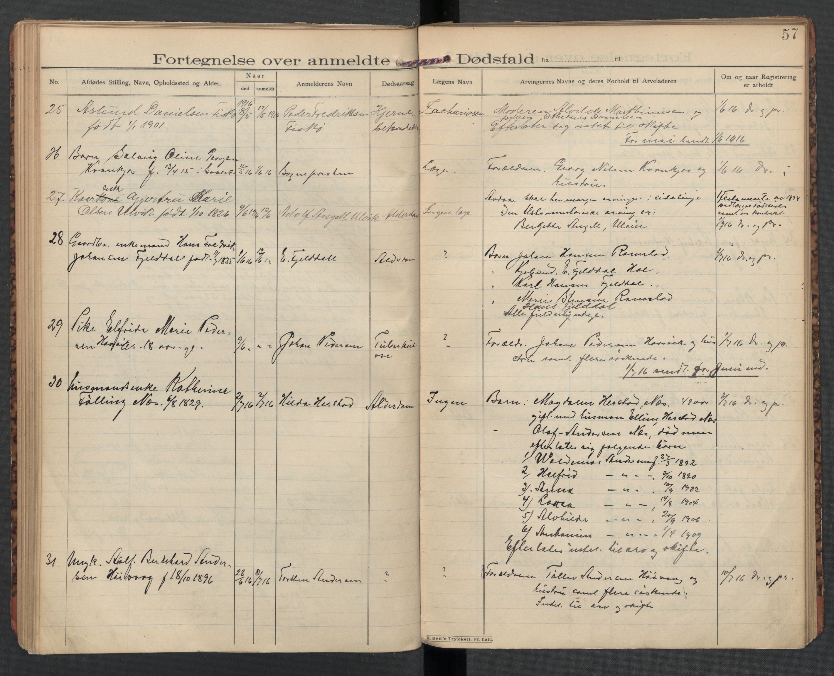 Lødingen og Tjeldsund lensmannskontor, AV/SAT-A-5698/1/02/L0002: 2.01.02 - Dødsfallsprotokoll, 1907-1921, p. 57