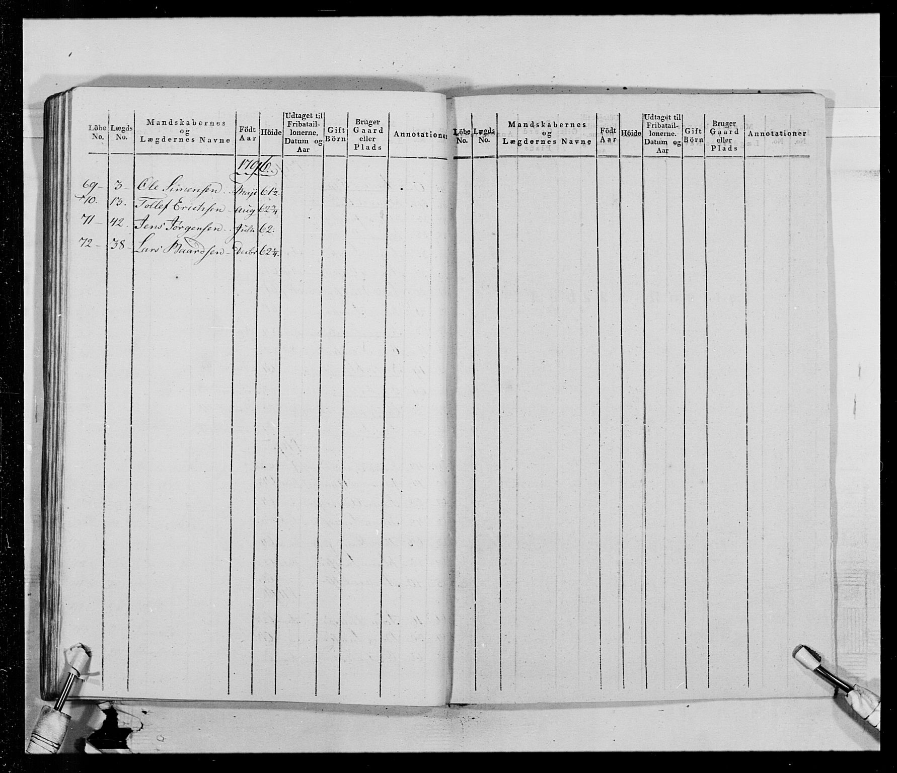 Generalitets- og kommissariatskollegiet, Det kongelige norske kommissariatskollegium, AV/RA-EA-5420/E/Eh/L0014: 3. Sønnafjelske dragonregiment, 1776-1813, p. 375