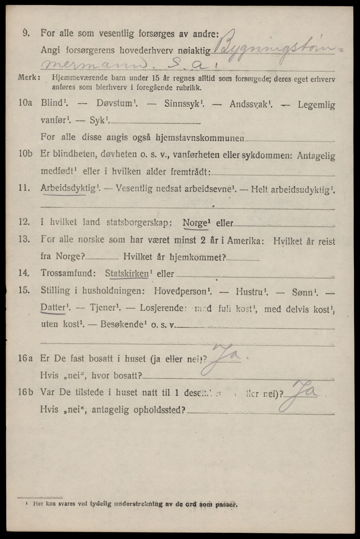 SAST, 1920 census for Skåre, 1920, p. 7851